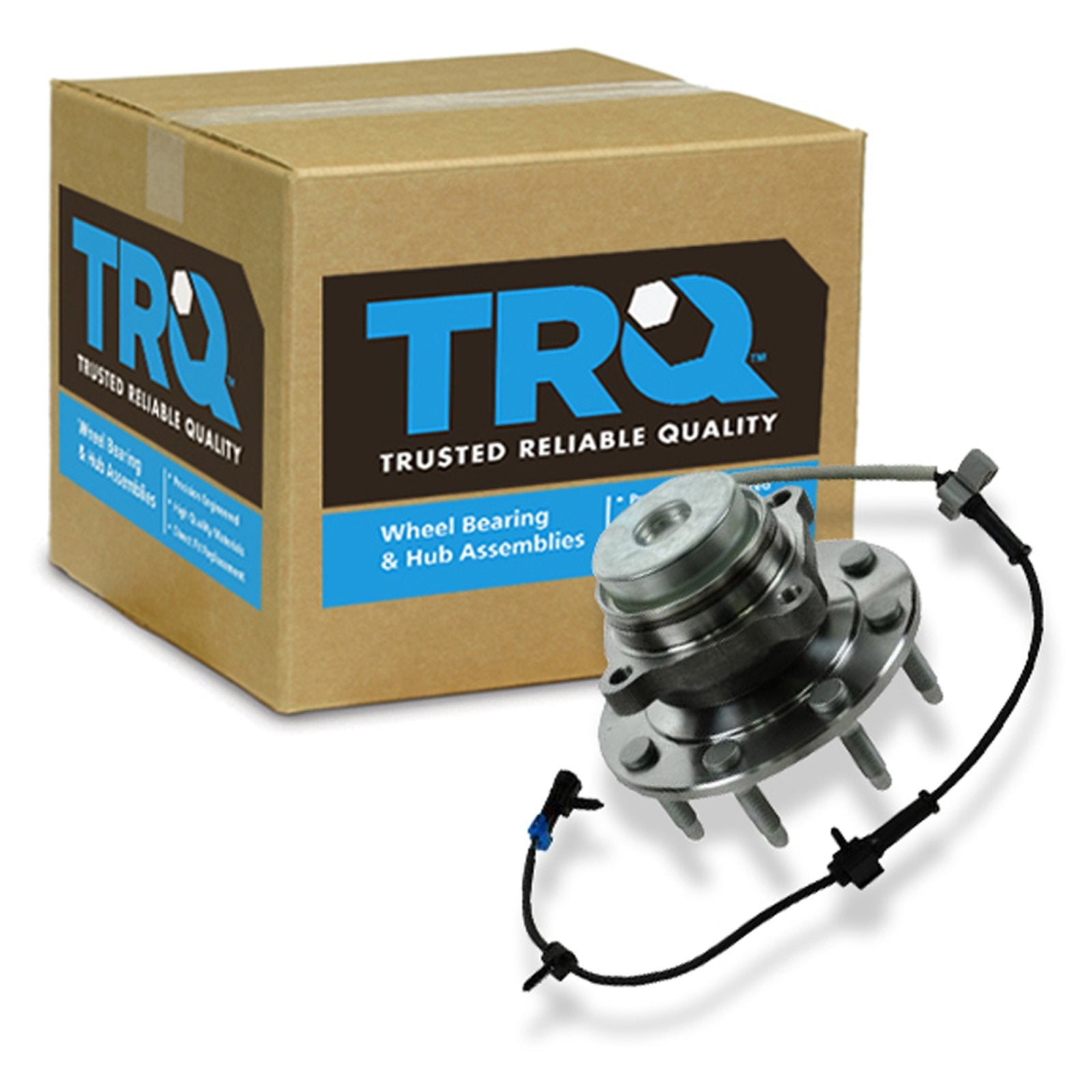 Trq Front Wheel Bearing & Hub Assembly With Abs Sensor Compatible With 2003-2017 Chevrolet Express 2500 Express 3500 2009-2015 E
