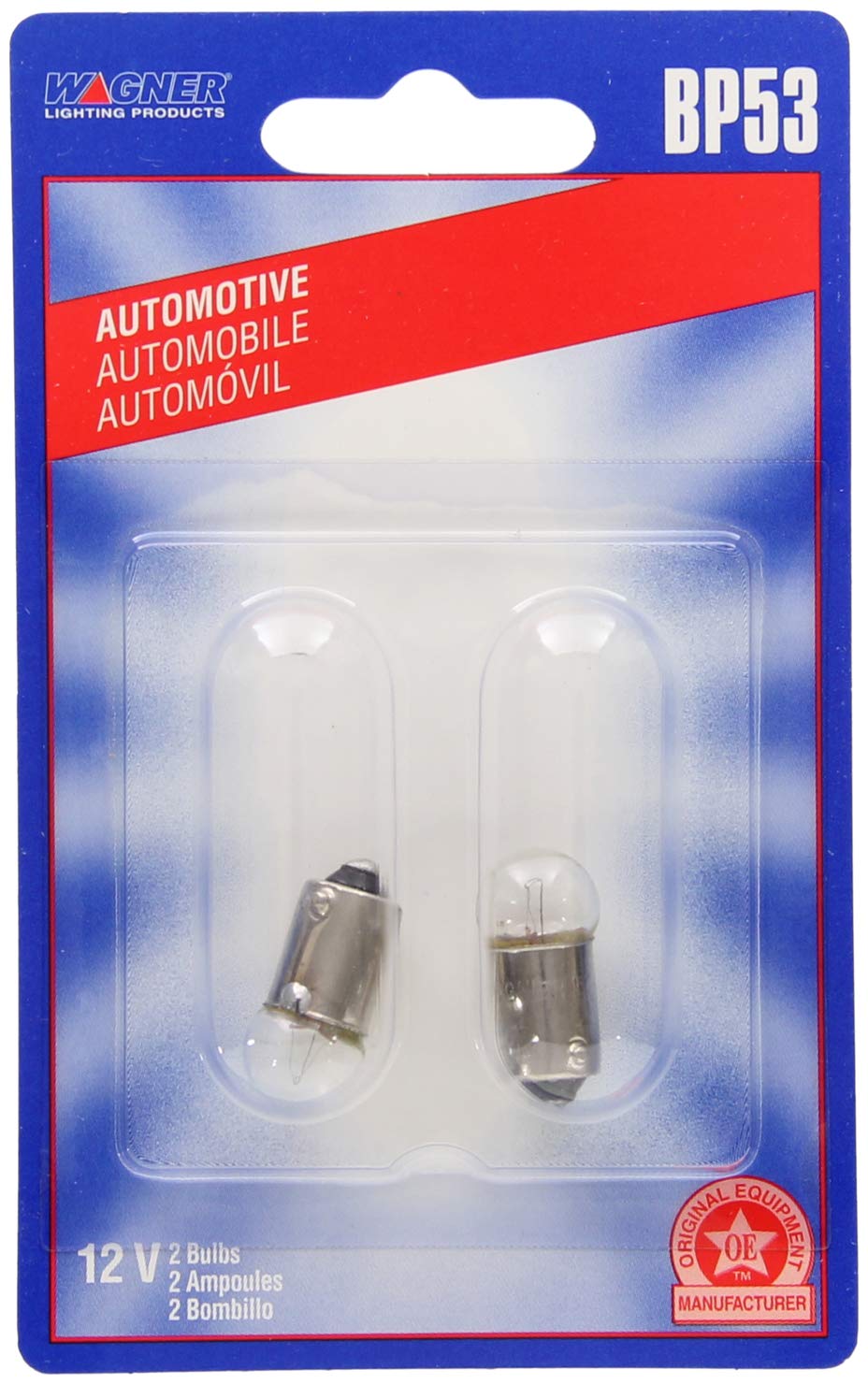 Wagner Lighting BP53 Standard Multi-Purpose Light Bulb Card of 2