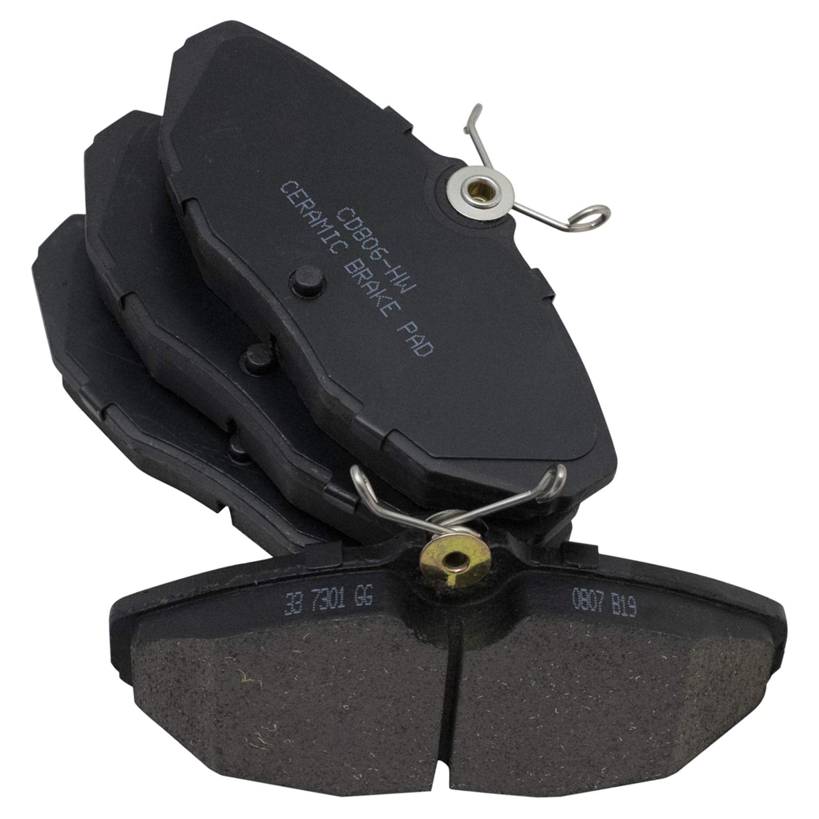 TRQ Rear Brake Pads Ceramic Compatible with 2001-2002 Dodge Viper 2002-2005 Ford Thunderbird 2000-2006 Jaguar S-Type 2004-2005 V