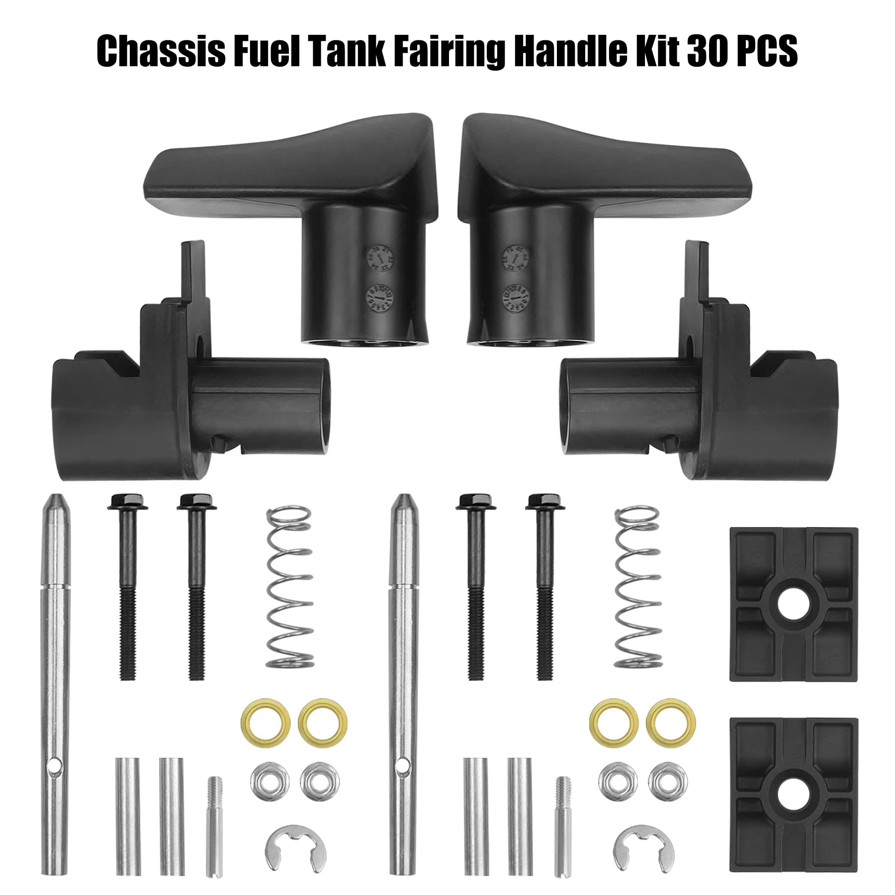 Tadyao 30 Pcs Chassis Fuel Tank Fairing Handle Kit Fit For Volvo Vn Vnl 2004-2017 Replace 85125440 20745997 20727161