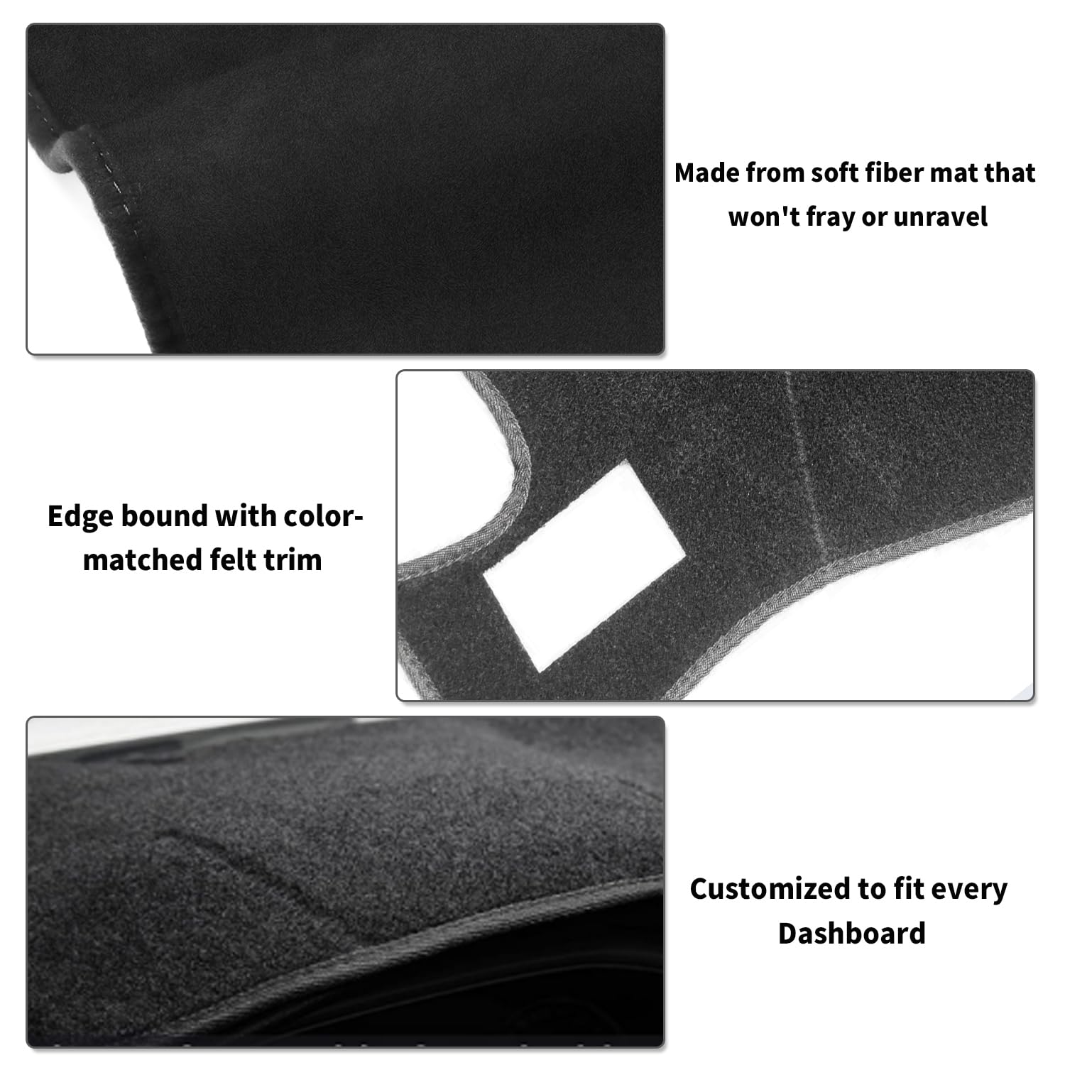 Posaid Dashboard Dash Cover Mat For 2007-2013 Chevy Avalanche Silverado 1500 Ltz, 2007-2014 Chevy Chevrolet Tahoe Suburban, 07-1