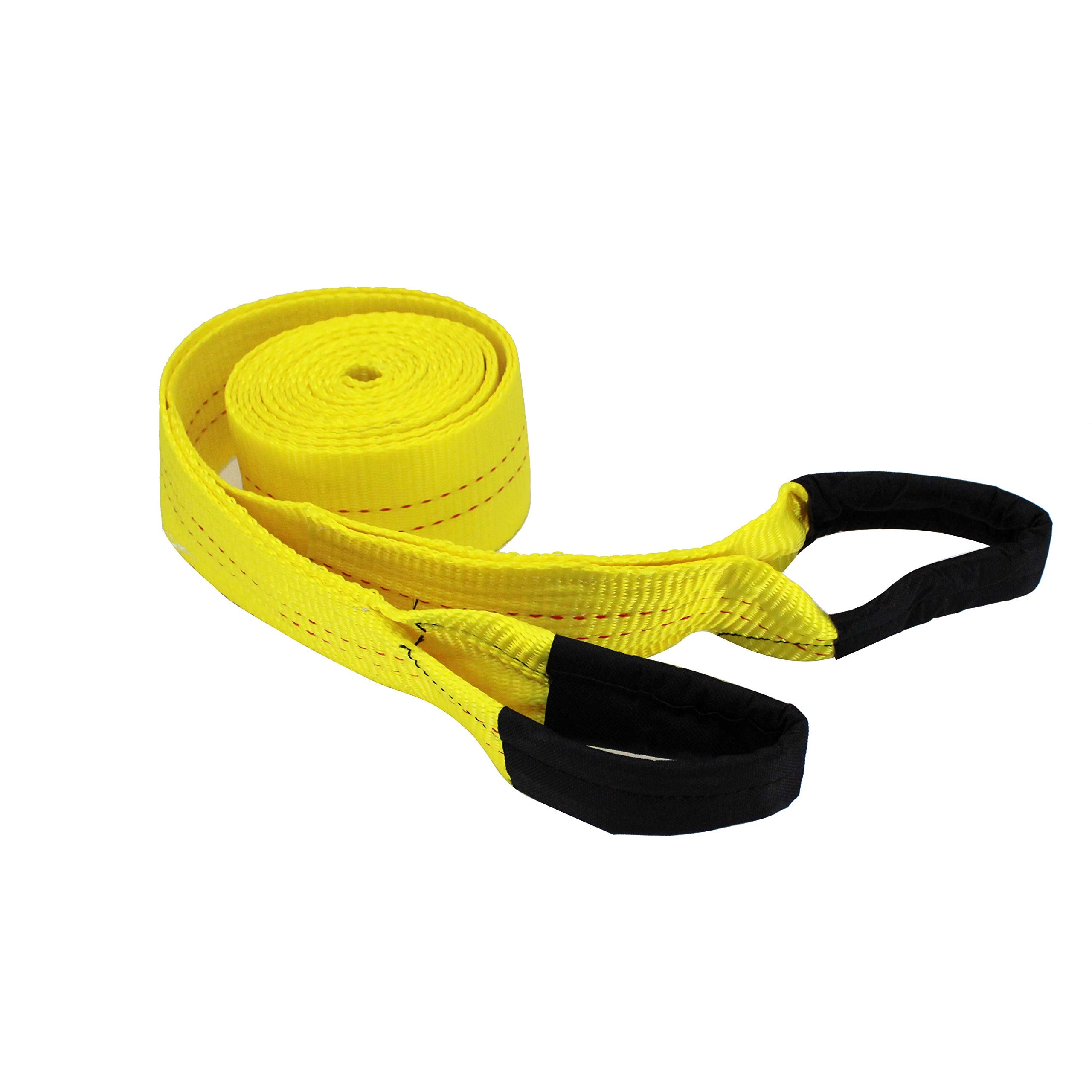 HFS(R) Tree Saver, Winch Strap, Tow Strap 30,000 Pound Capacity (Yellow, 3X30FT)