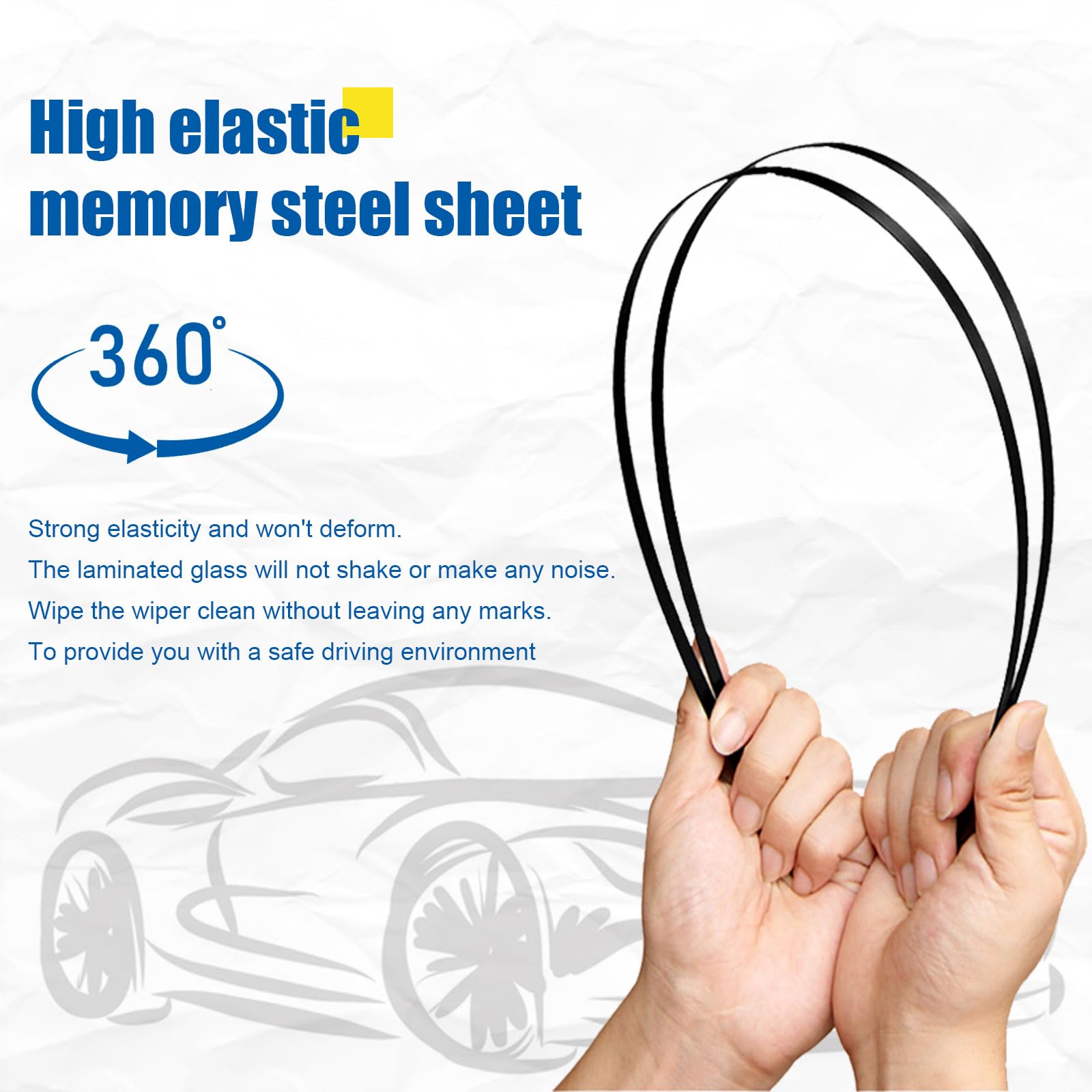 Hrsno 20''+19'' Windshield Wipers With 10'' Rear Wiper Blade Sets Automotive Replacement For Mini Cooper Countryman 2011-2016,Ea