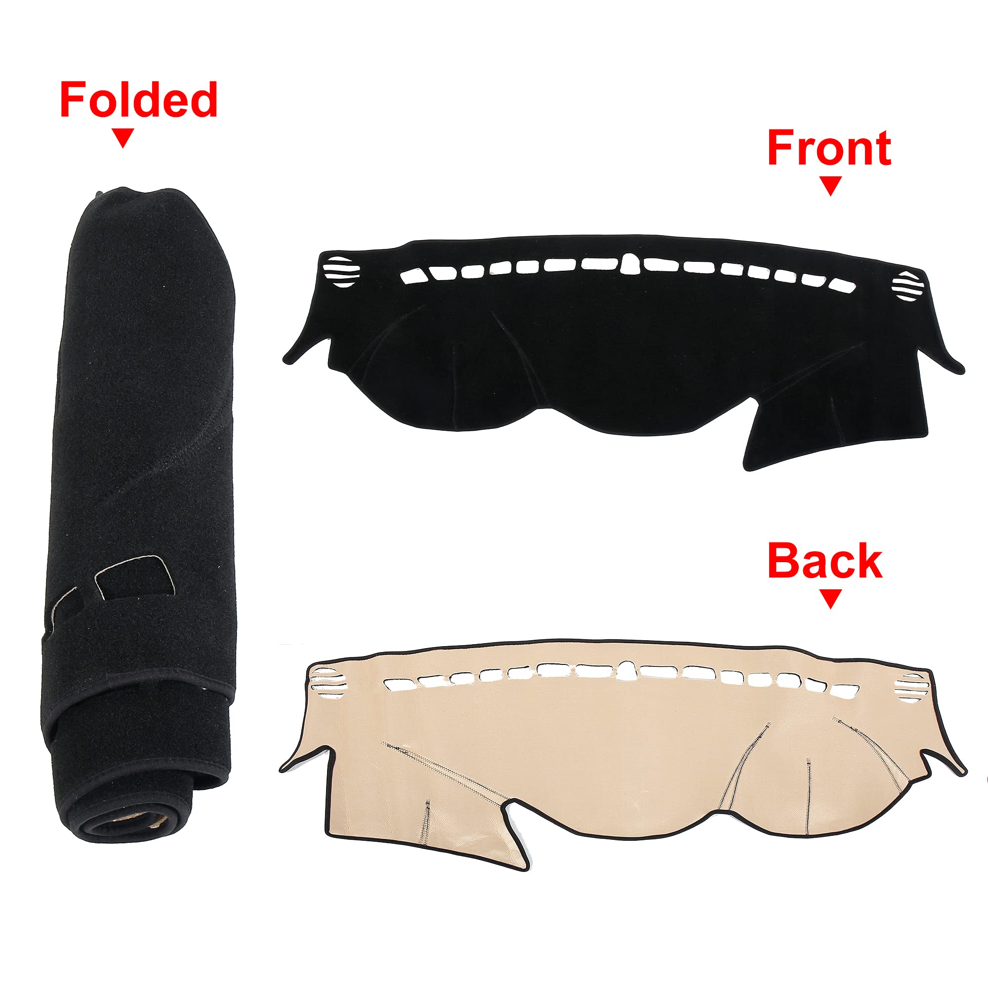 X Autohaux Car Dashboard Cover For Hyundai Sonata 2011 2012 2013 2014 Nonslip Dash Carpet Dash Guard