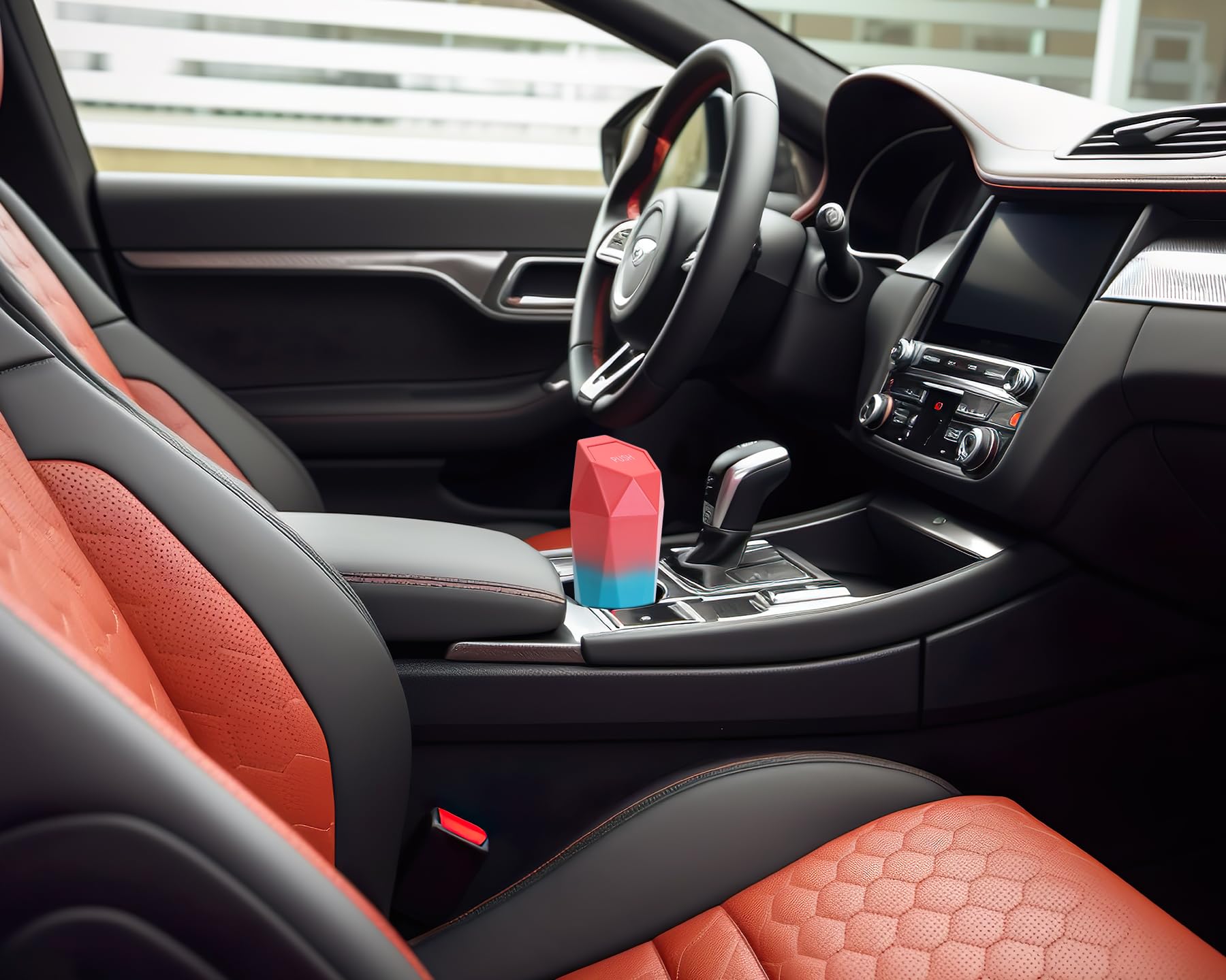 Ginsco Car Trash Can With Lid, 2 Pack Mini Car Cup Holder Trash Can, Car Garbage Can Car Accessories For Interior, Leakproof Sma