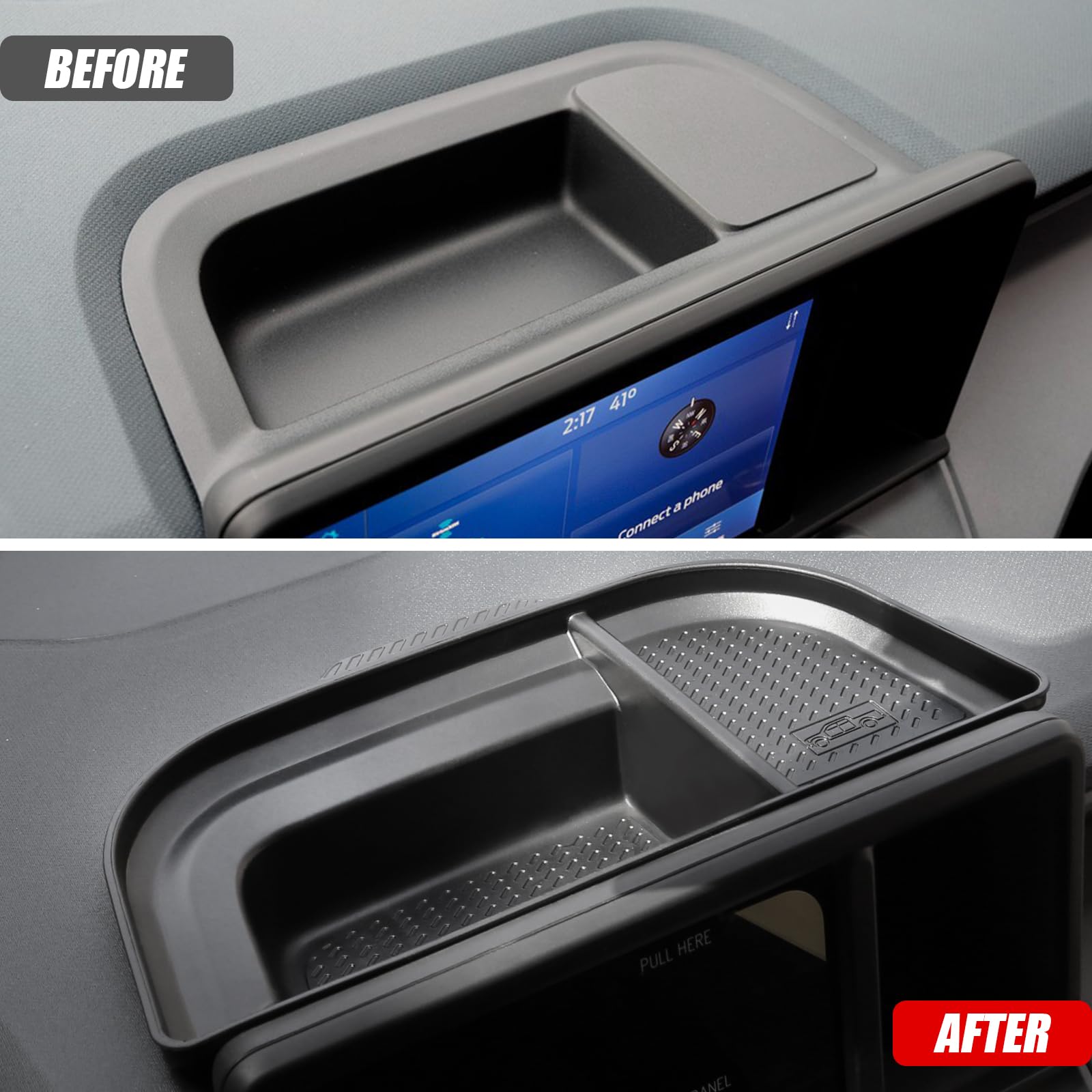 Mabett Dashboard Storage Organizer For Ford Maverick Accessories 2022 2023 2024, Non-Slip Dash Panel Insert Tray Fit Maverick Be