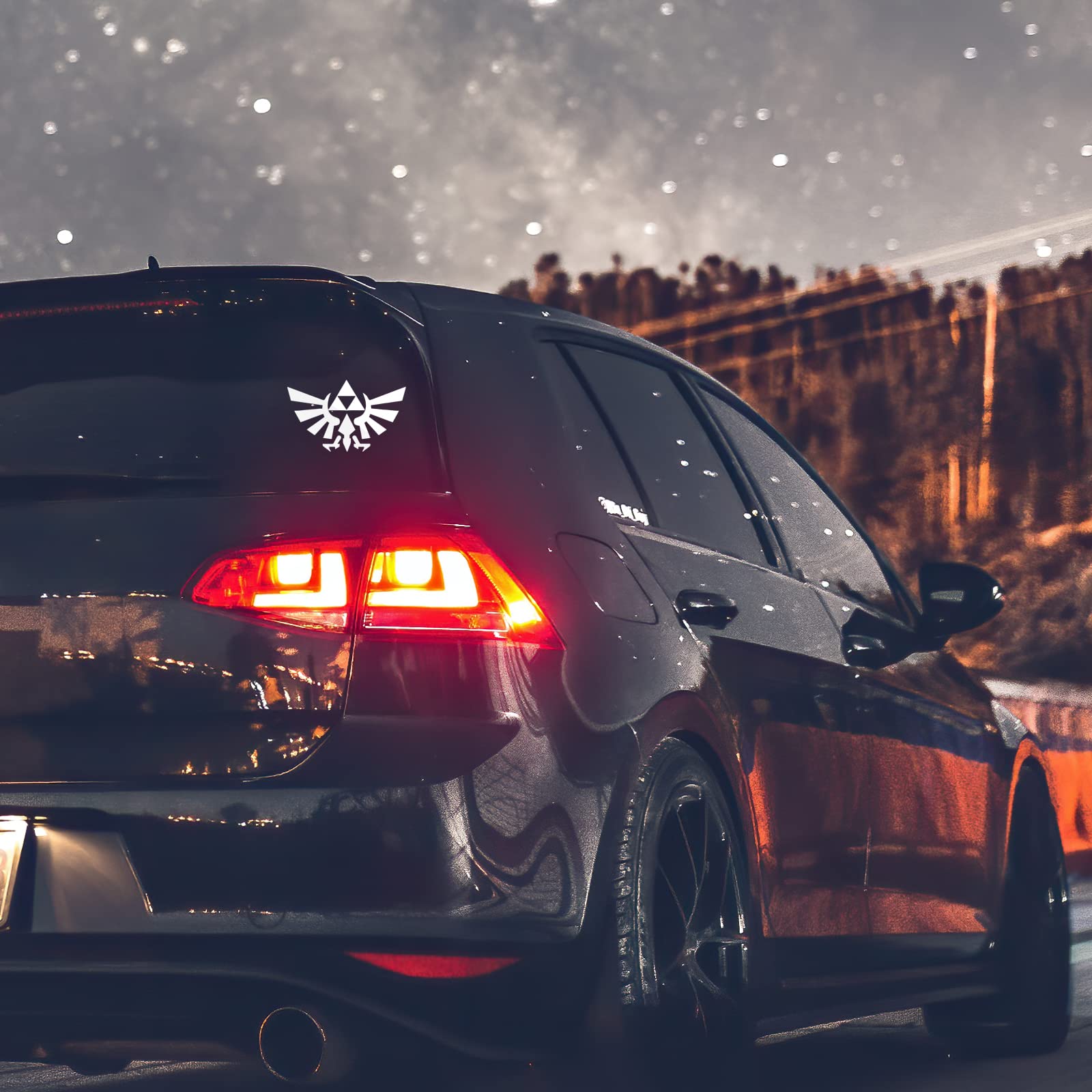 Triforce Wings Sticker Decal Notebook Car Laptop 6'' X 3.75'' (White)