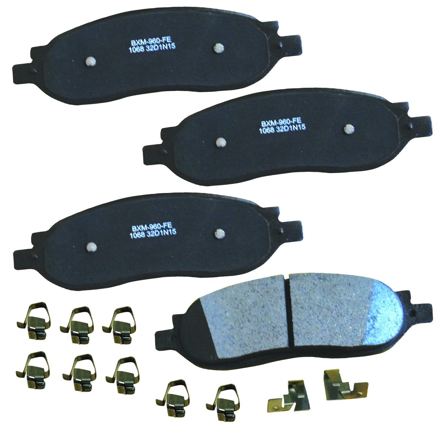 Bendix Premium Sbm1068 Semi-Metallic Rear Brake Pads For Ford F-250 Super Duty 2007-2005, F-350 Super Duty 2007-2005