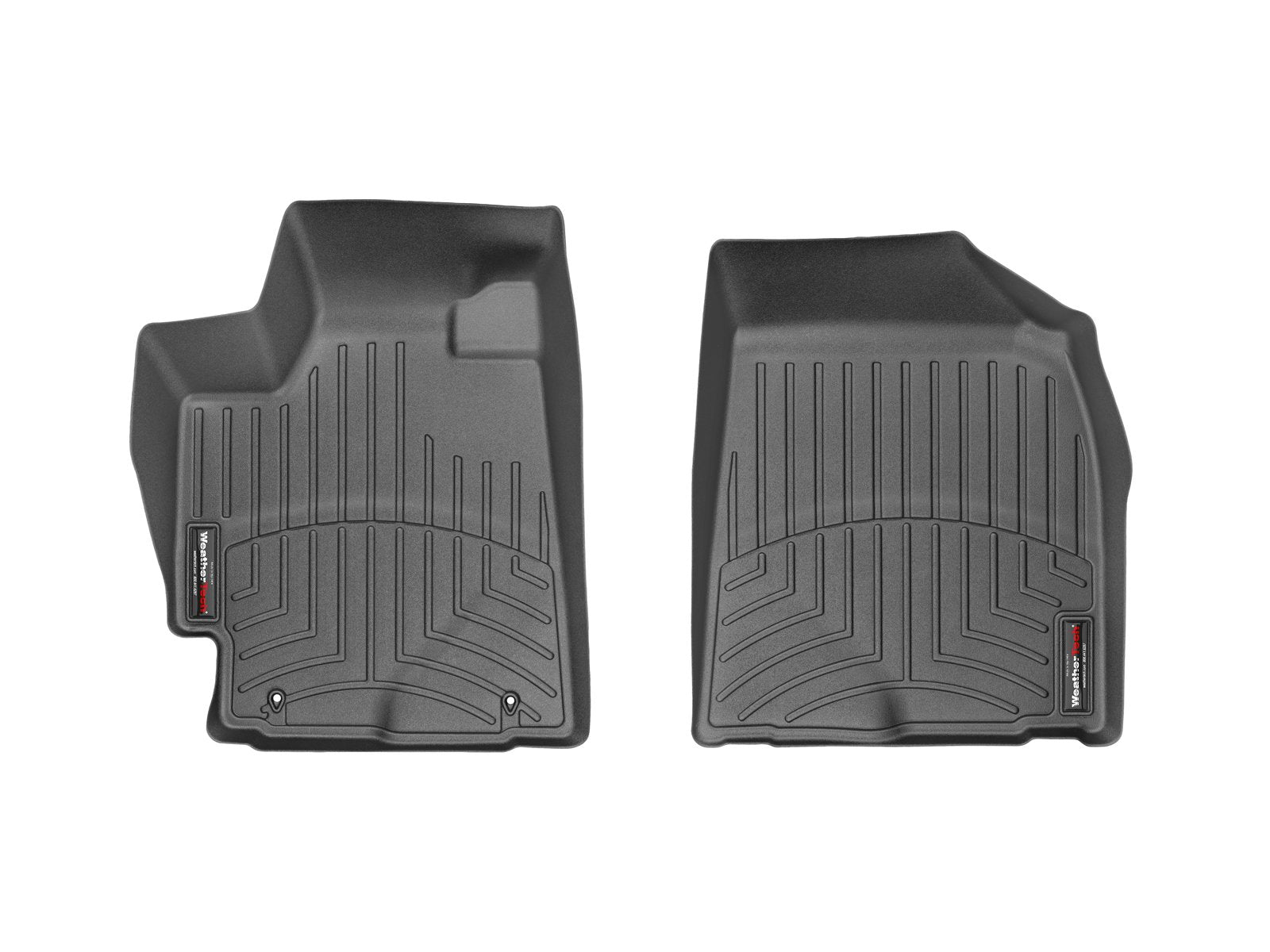 WeatherTech Custom Fit FloorLiners for Toyota Highlander - 1st Row (441151), Black