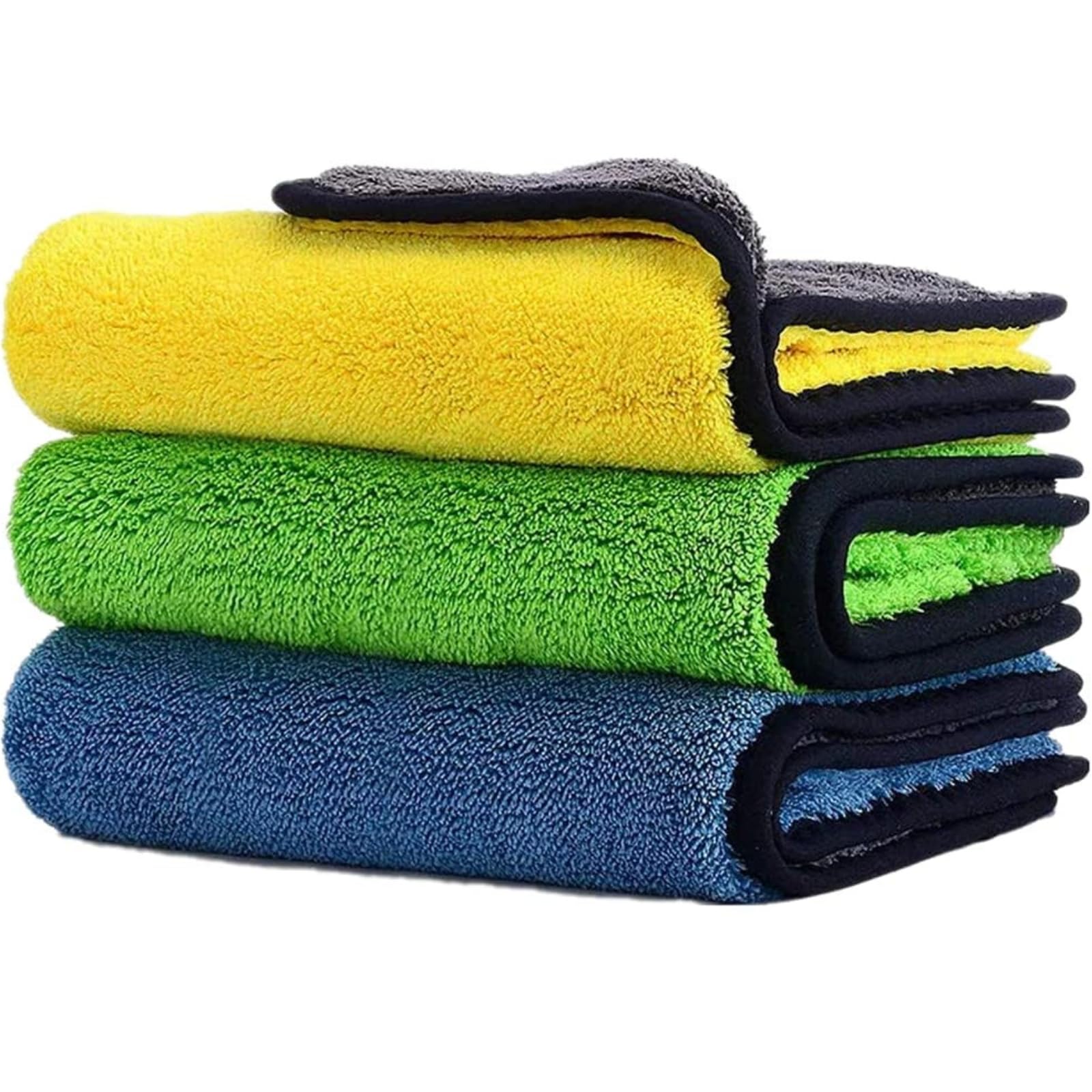 VibevesselHeavy Microfiber Cloth for Car Cleaning and Detailing, Double Sided, Extra Thick Plush Microfiber Cloth 40 * 40 Micro