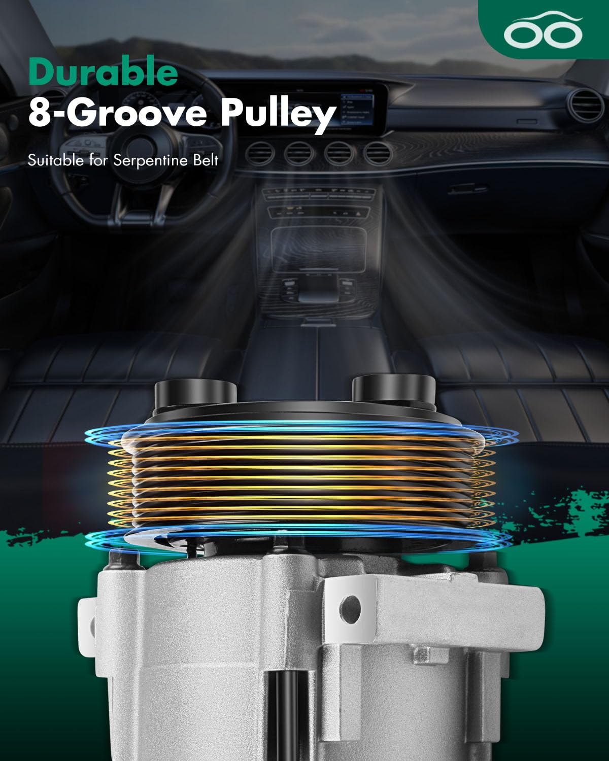 SCITOO AC Compressor Rapid Cooling for Dodge Ram 2500 3500 4000 4500 5500 5.9L 6.7L 2006-2010 638972 68182 5512232 2021742 55111