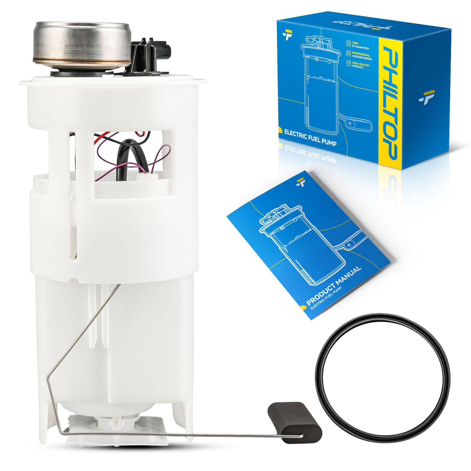 PHILTOP Electric Fuel Pump Assembly Fits for 2001 Dodge Ram 2500/3500 Van GAS (With 31 Gallon Tank), FG0421