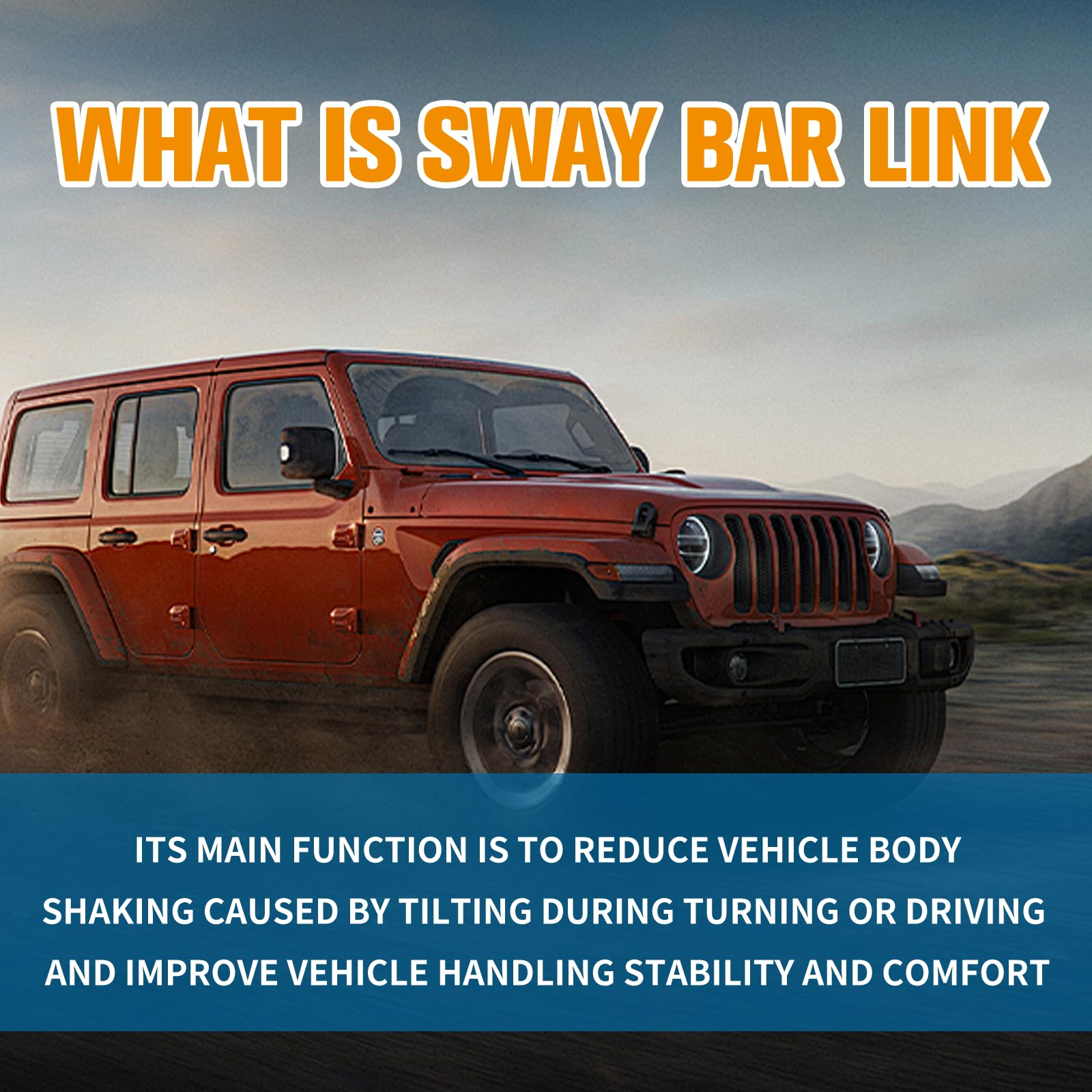 Xcpmc Suspension Rear Sway Stabilizer Bar End Link Kit 2 Pcs Left & Right|Replacement For Escalade Tahoe Cadillac Jeep Yukon |Re