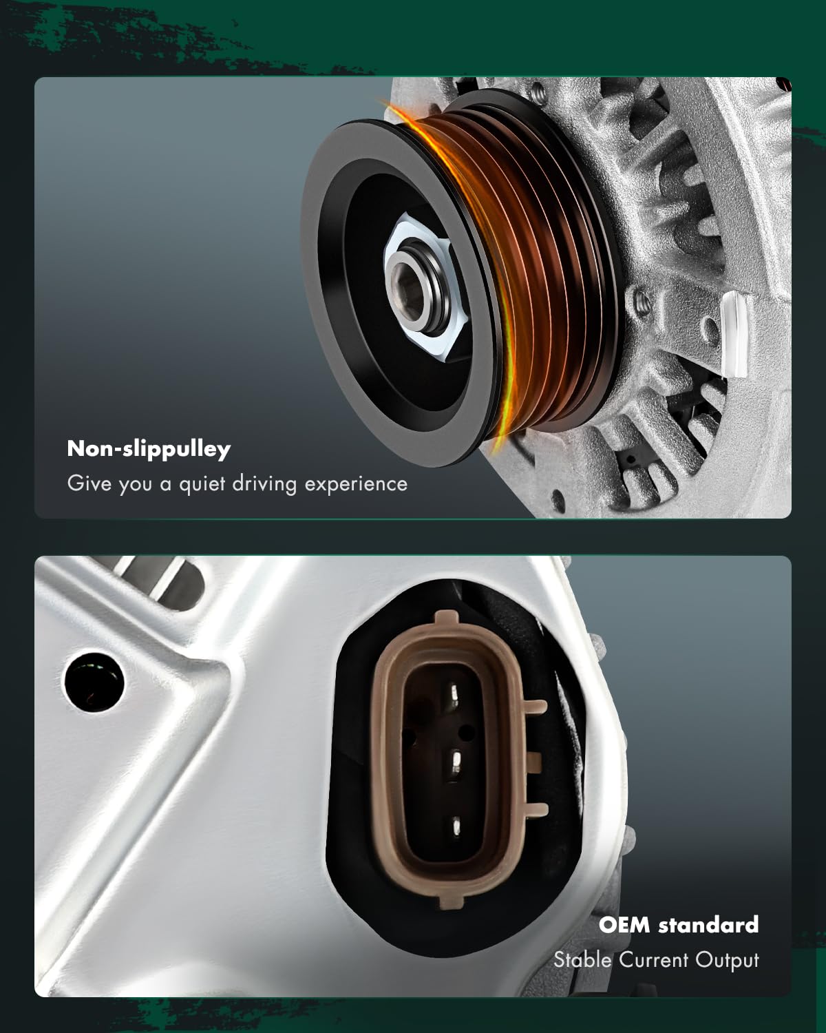 SCITOO Alternator Compatible with 2000 2001 2002 for Toyota Tundra for Sequoia 4.7L V8 00 01 02-12V 100Amp CW 6-Groove Pulley, 1