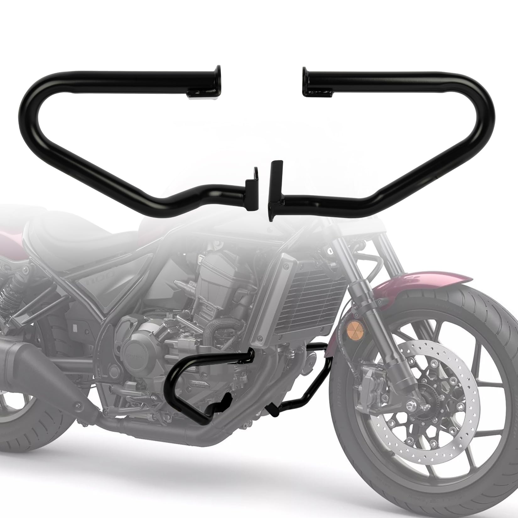 Rebel 1100 Crash Bar With Installation Instruction- Psler Engine Guard Highway Crash Bars For Cmx Rebel 1100 Rebel1100 Dct Rebel 1100T 2021 2022 2023 2024 Motorcycle Falling Protection