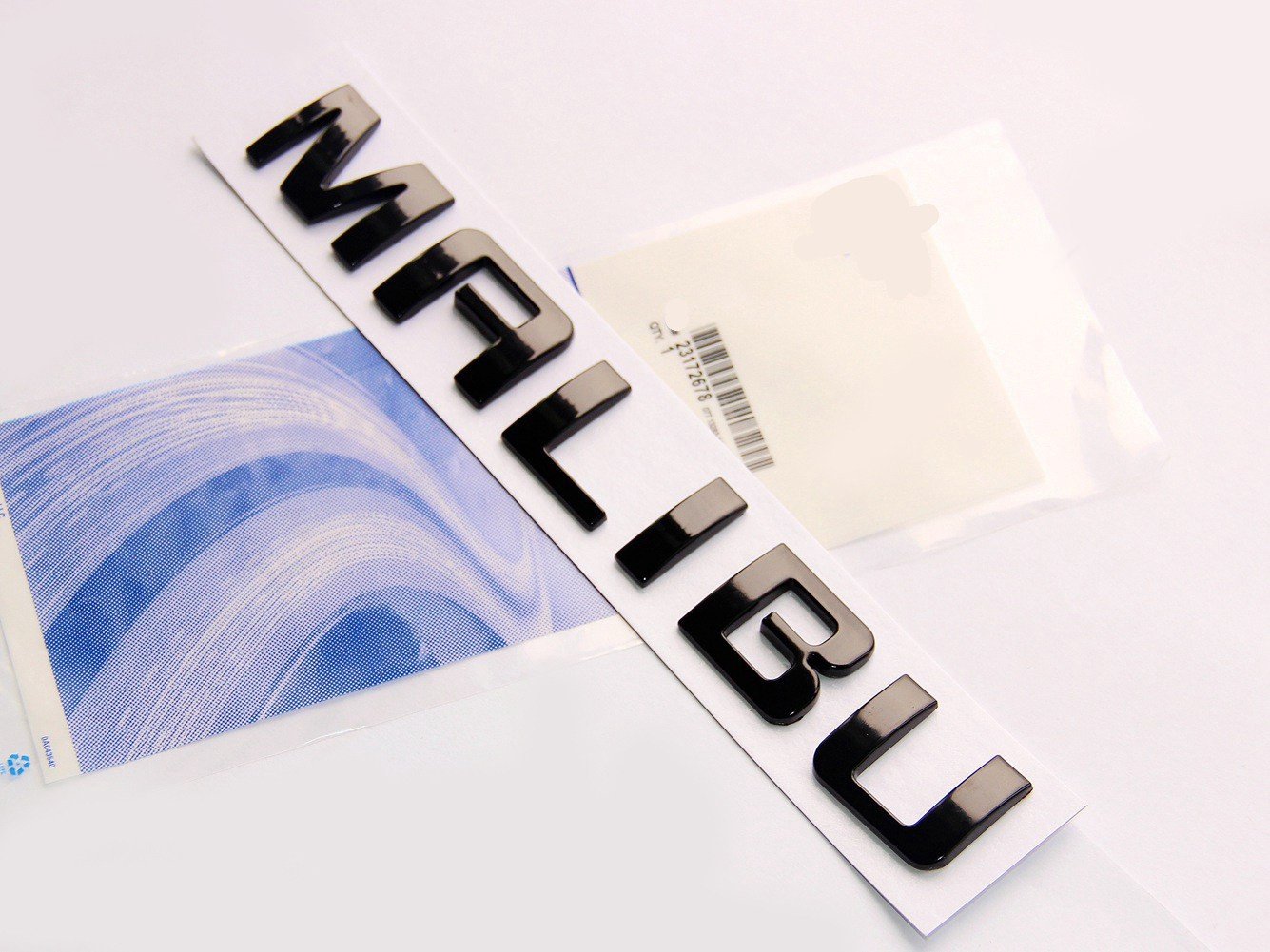 Yoaoo 2Pack Oem Black Malibu Nameplate Letter Emblem Badge Glossy Compatible With Malibu