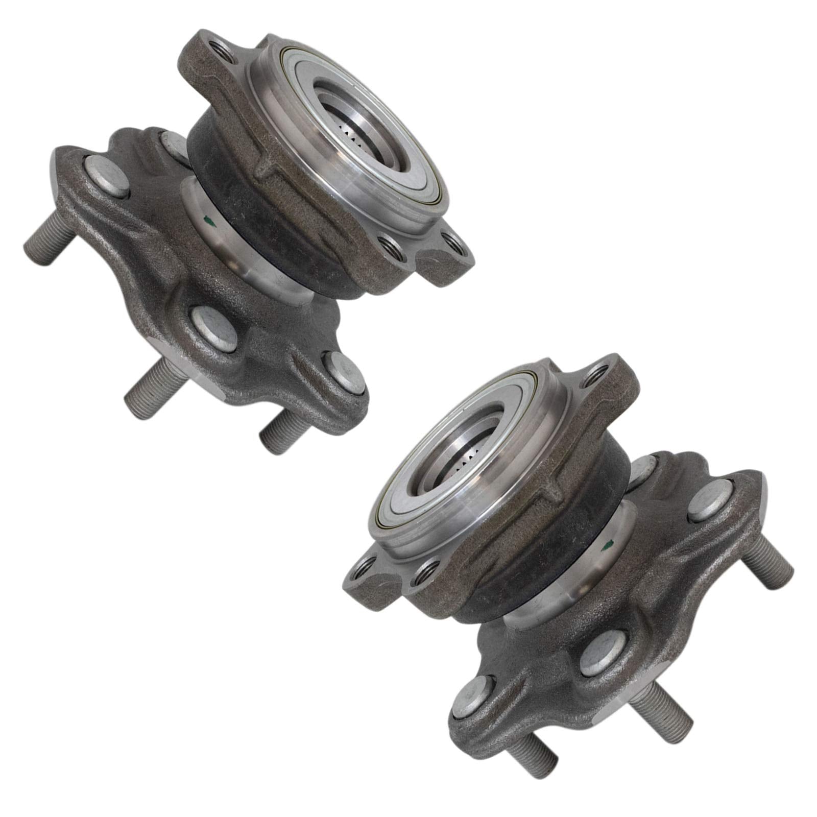 Trq Rear Wheel Hub Bearings Assembly Set Compatible With 2003-2007 Infiniti G35 2003-2009 Nissan 350Z