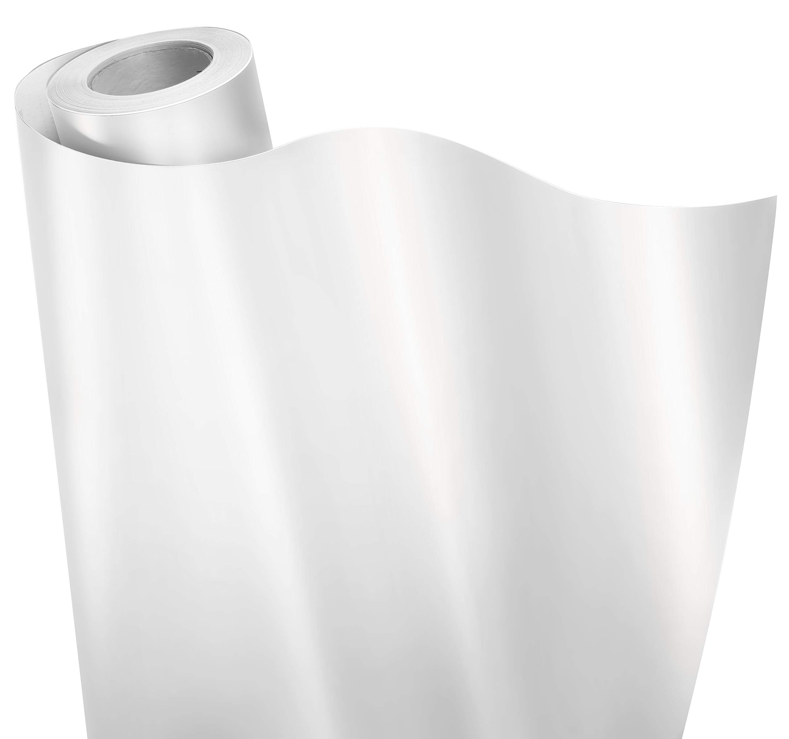 Vvivid+ Premium Vinyl Wrap Film (25Ft X 5Ft, Matte Metallic White)