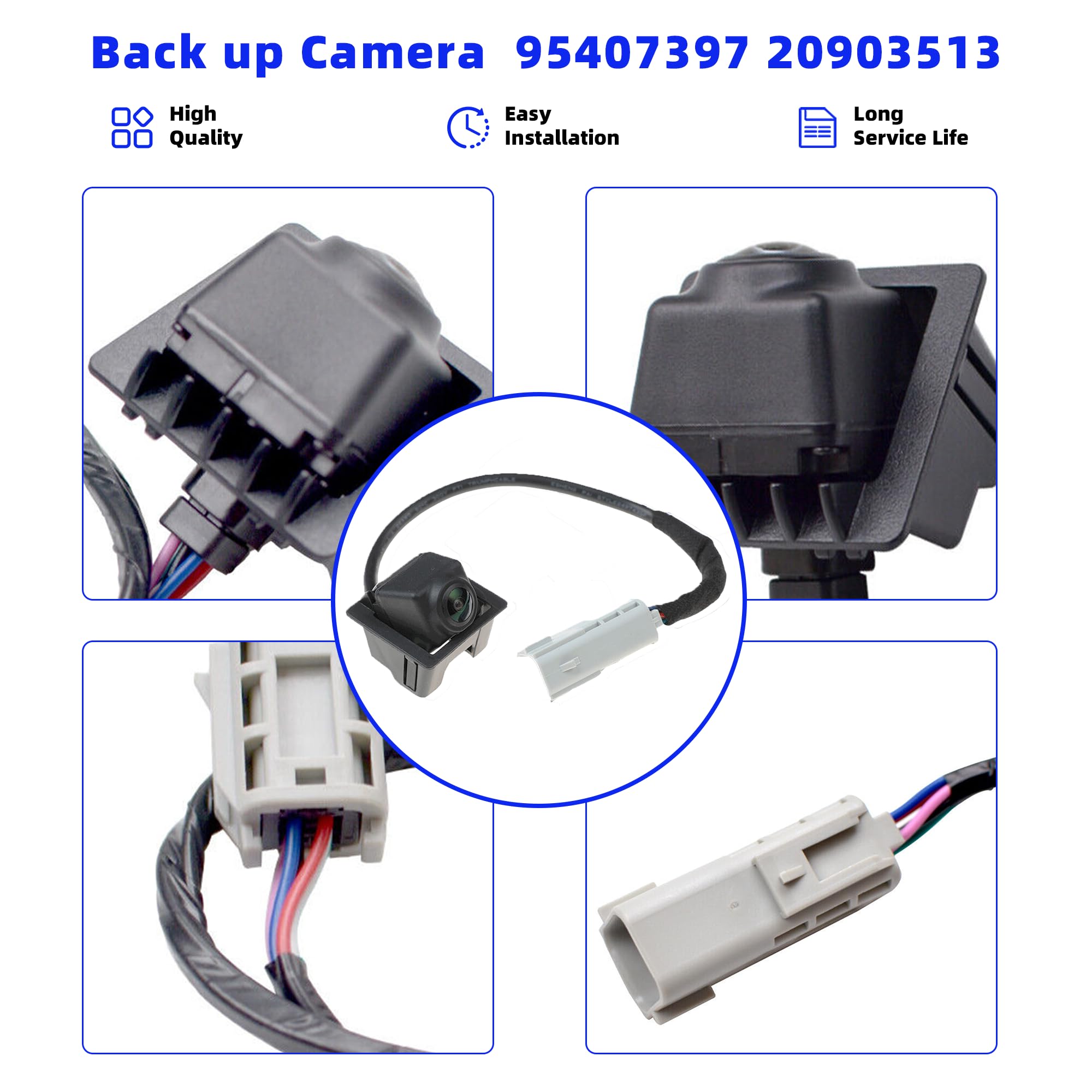 Back Up Camera Compatible With 2011-2016 Chevy Cruze 2010-2017 Chevy Equinox Gmc Terrain Rear View Camera Replaces# 95407397 209