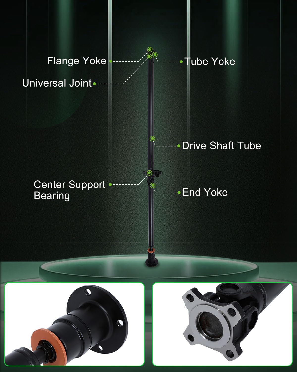 Scitoo 81.33'' Rear Drive Shaft Assembly Propeller Shaft Compatible For Ford Fusion 2007-2012,For Lincoln Mkz 2007-2012,For Merc