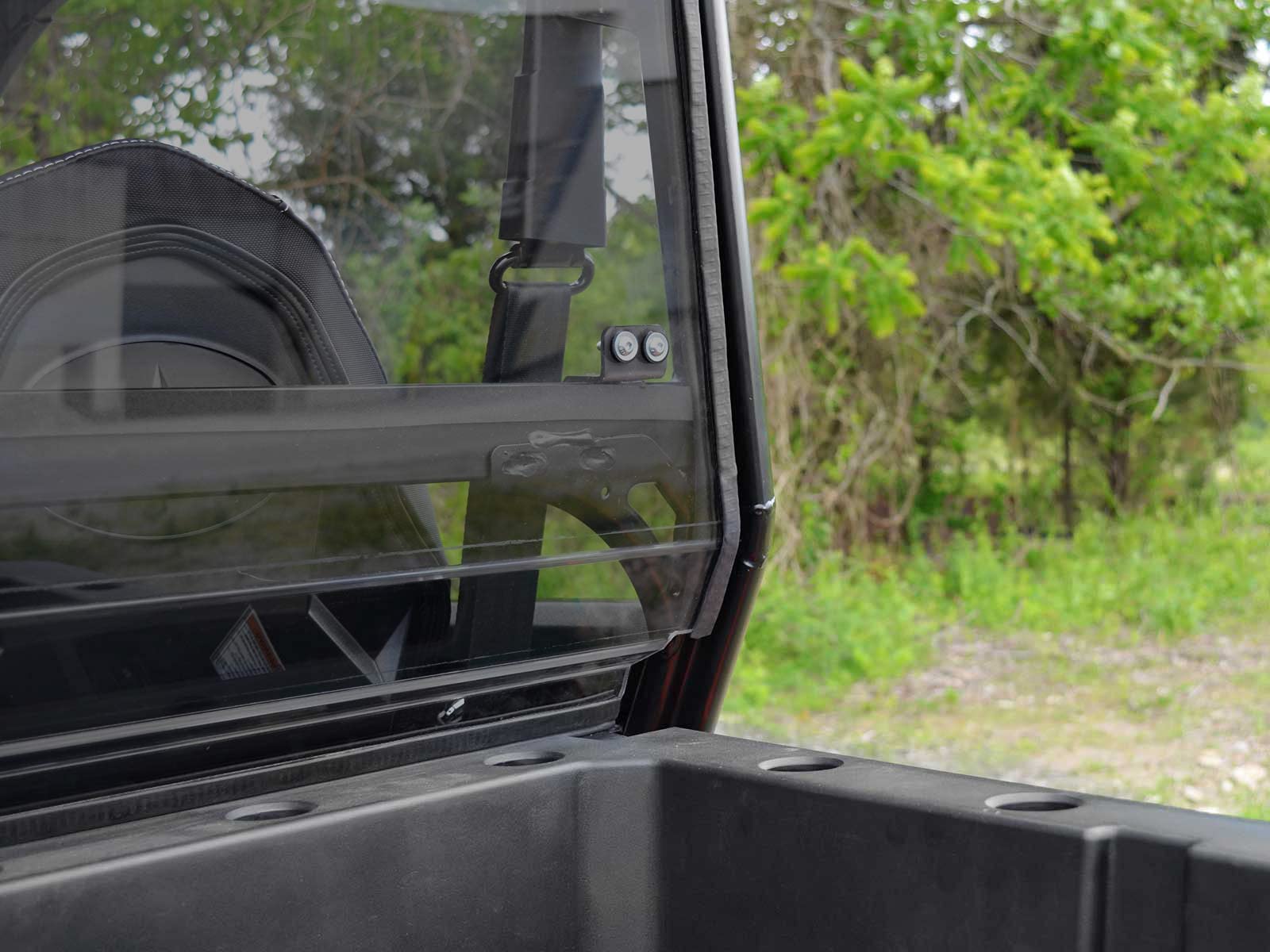 Superatv Heavy-Duty Rear Windshield For 2016+ Polaris General 1000 / 2017+ General 4 / 2020+ Xp 1000 / Xp 4 1000 | 1/4'' Thick L