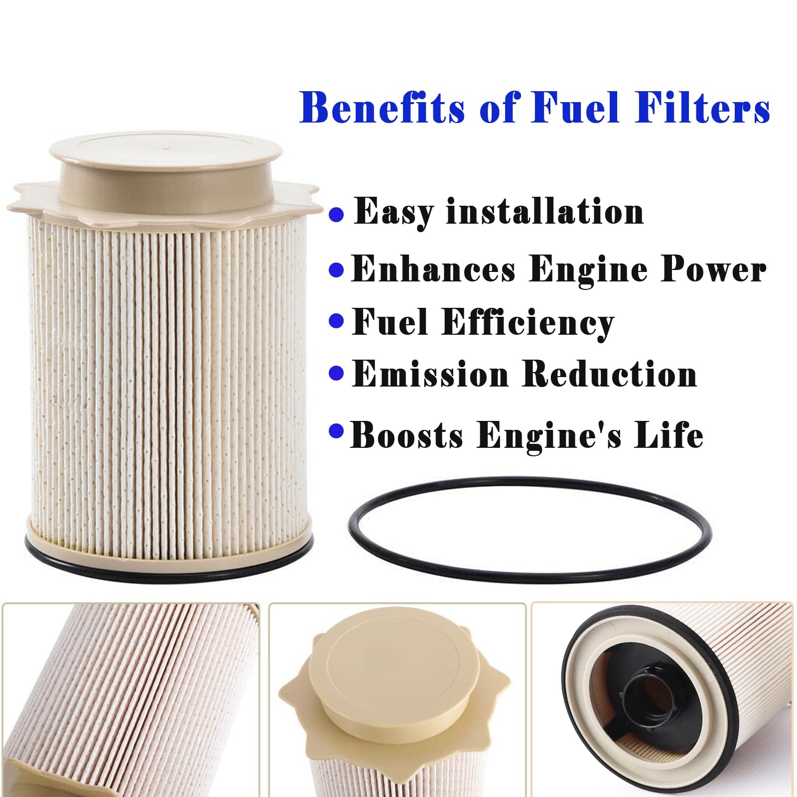 Ram Cummins Diesel Fuel Filter - 6.7L 2010-2020 Ram 2500/3500/4500/5500 OE Filtration Rating 3 Micron