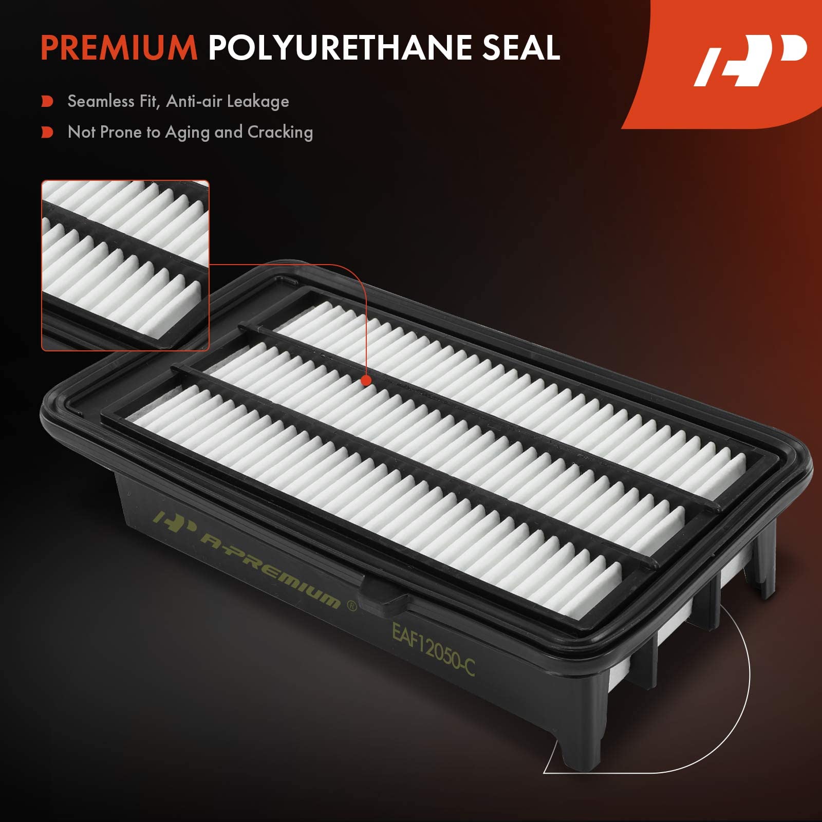A-Premium Engine Air Filter Compatible with Honda Models - Civic 2016 2017 2018 2019 2020 2021, CR-V 2017 2018 2019 2020 2021 20