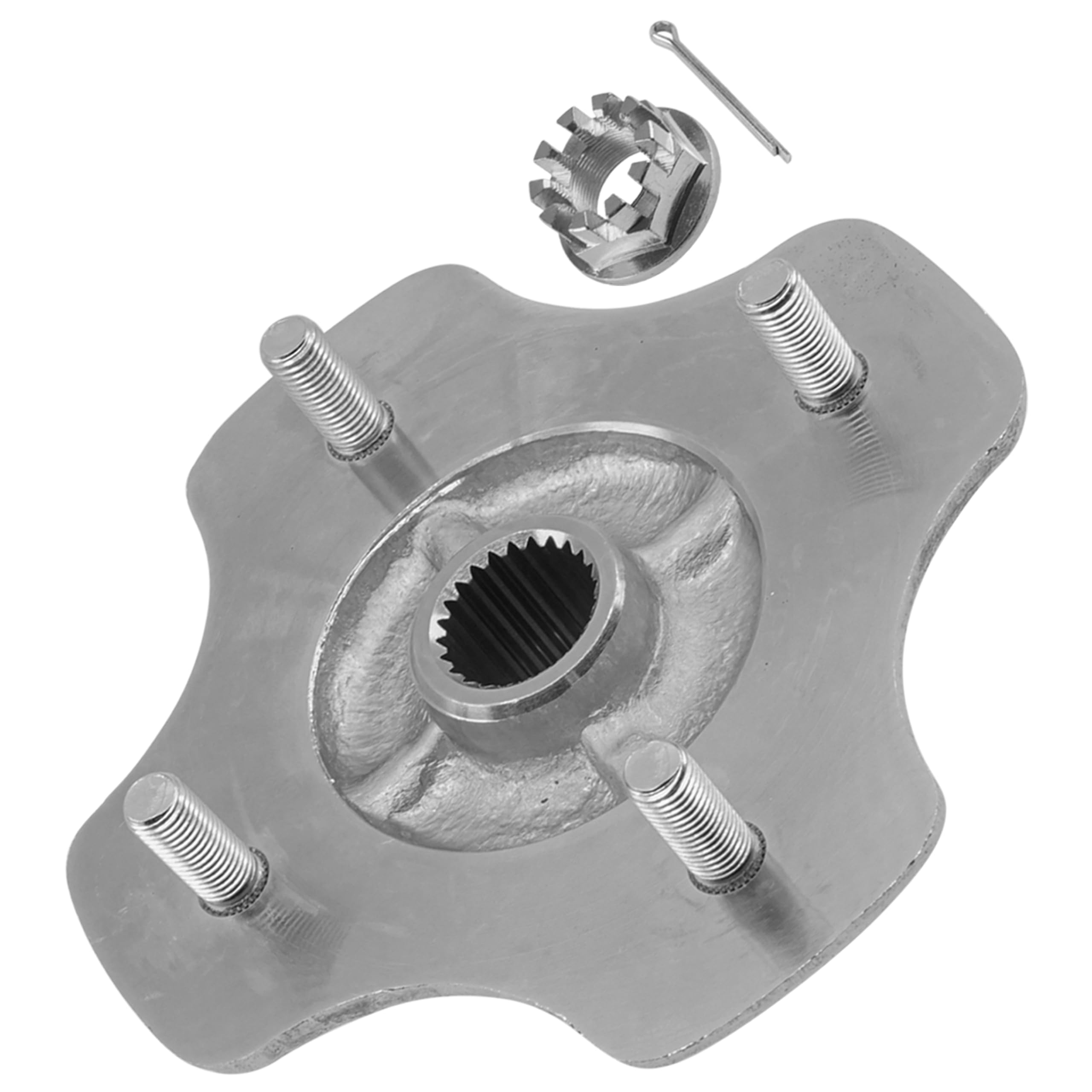 Caltric Rear Axle Wheel Hub With Nut Compatible With Honda Rancher 420 4X4 Trx420Fe Trx420Fm Trx420Te Trx420Tm Trx420Fp 2007-2013 / Recon 250 2X4 Trx250 Trxte Trx250Tm Trx250Te1 Trx420Tm1 197-2023