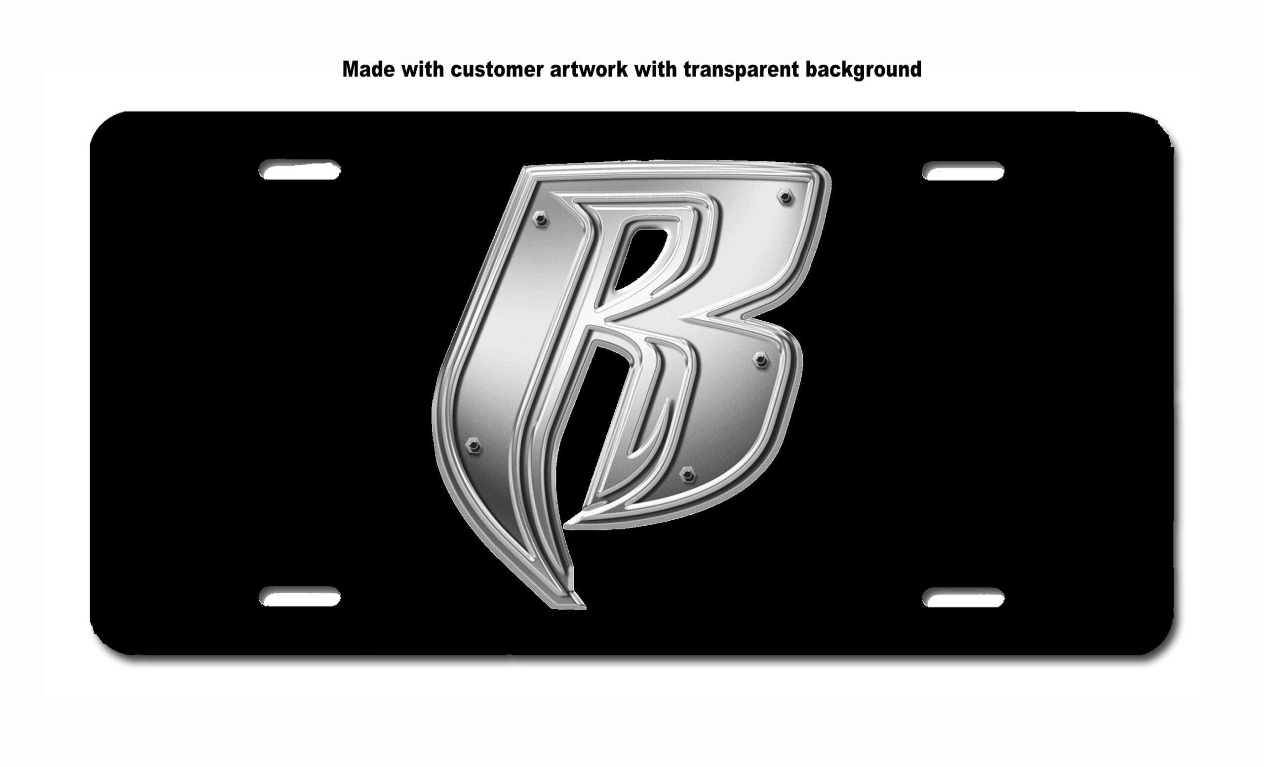 Carpe Diem Designs Customized Full Size License Plate | Car 6X12 | 5 Sizes | Personalized For Car Front Bumper, Wheelchair, Signage, Mailbox | Made In The Usa .032 Thick Aluminum