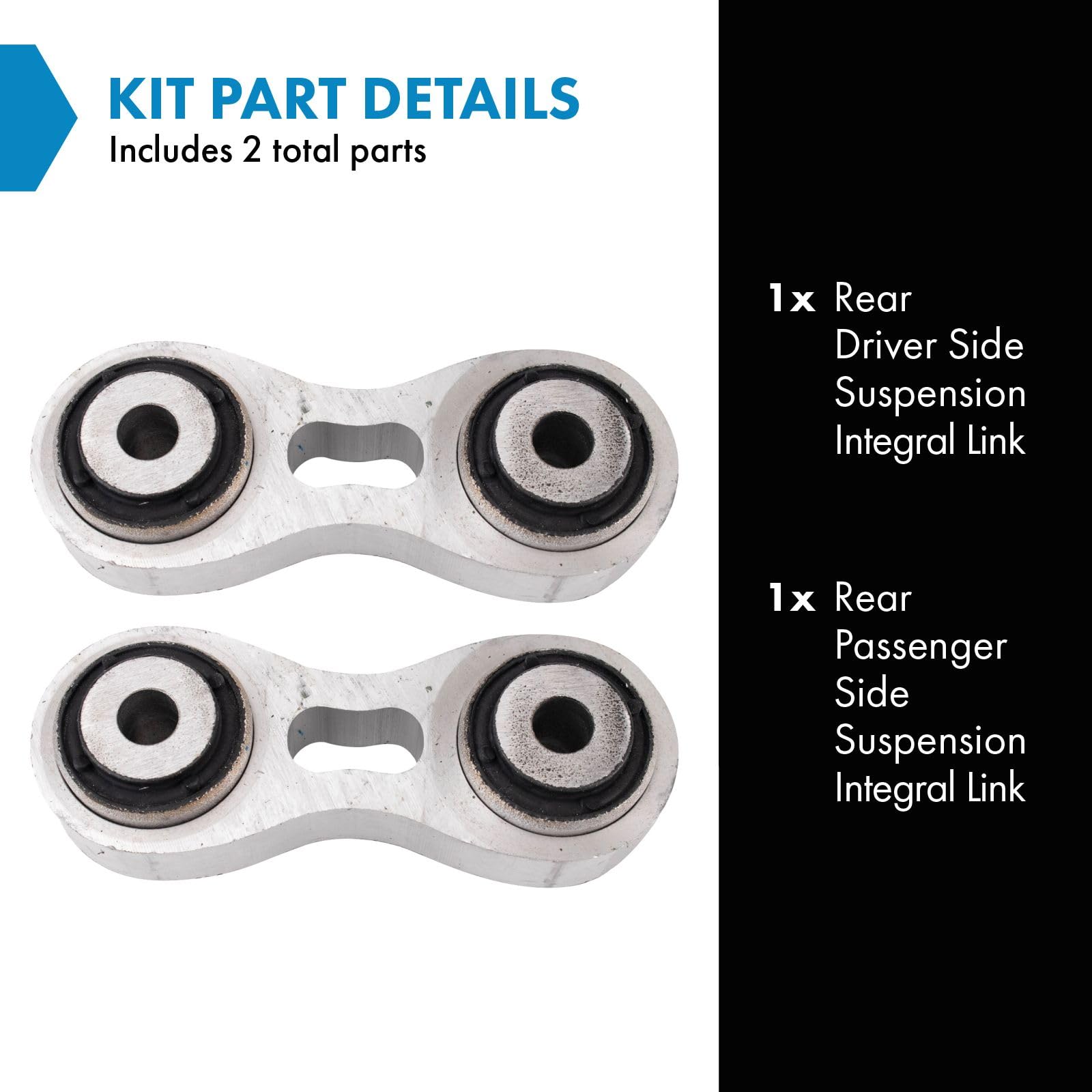 Trq Rear Sway Bar Stabilizer Link Set Compatible With 2012-2017 Tesla S