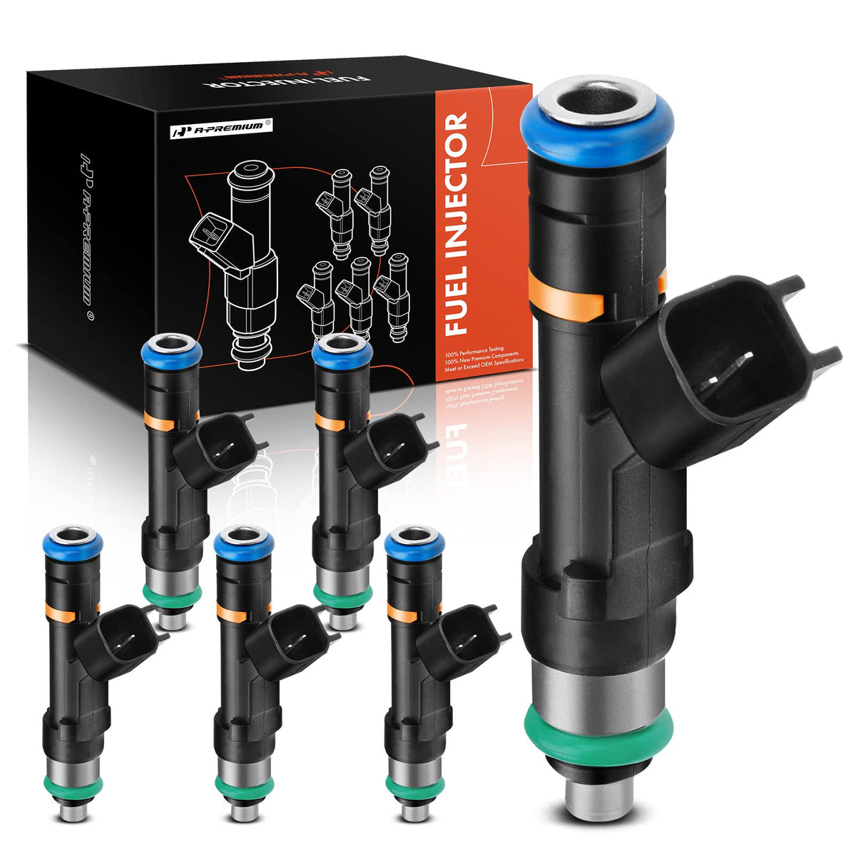 A-Premium Fuel Injectors Compatible with Jeep Wrangler 2007-2011 & Chrysler Voyager, Town & Country & Dodge Grand Caravan 2008-2
