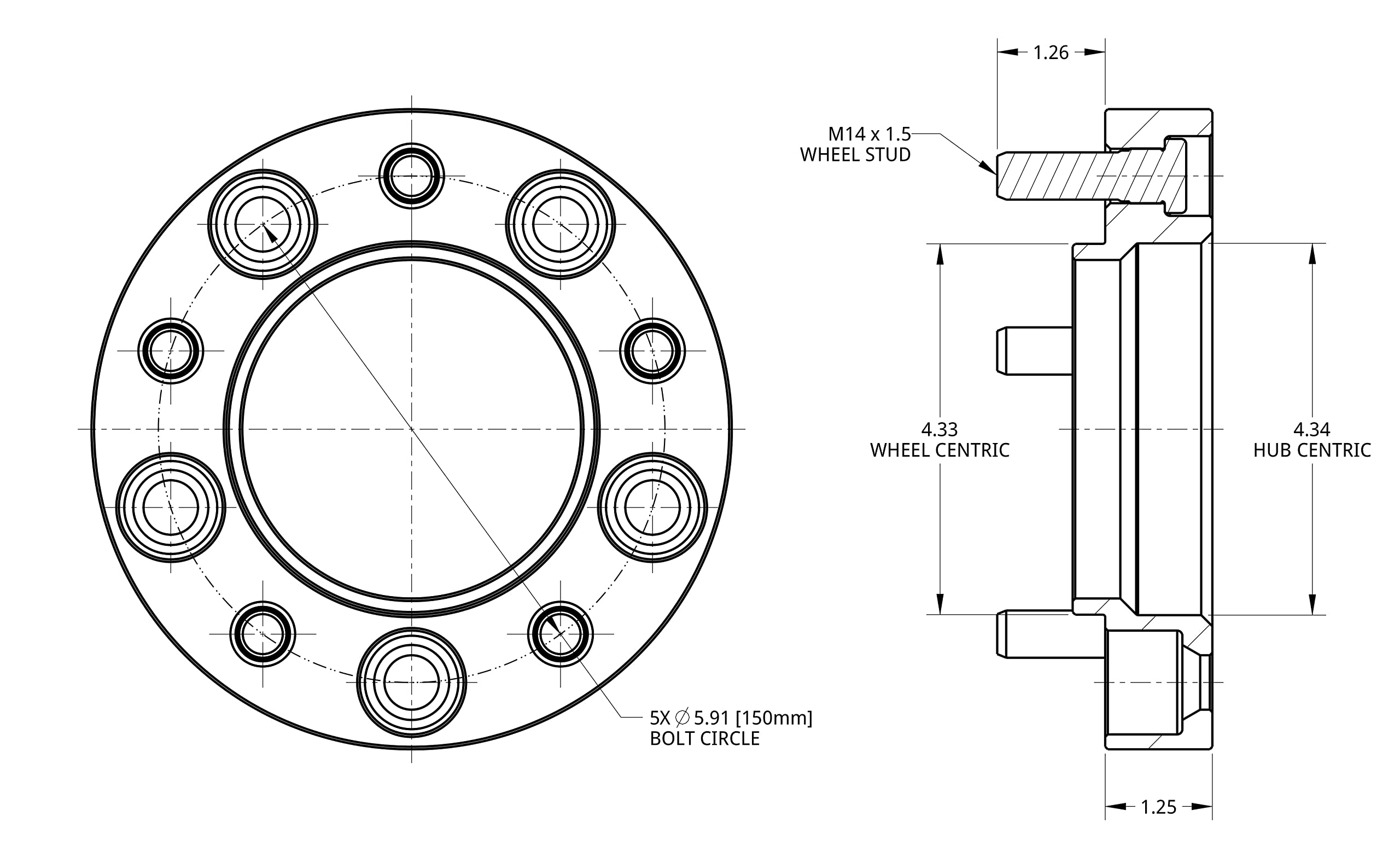 Spidertrax Whs023 Wheel Spacer Kit