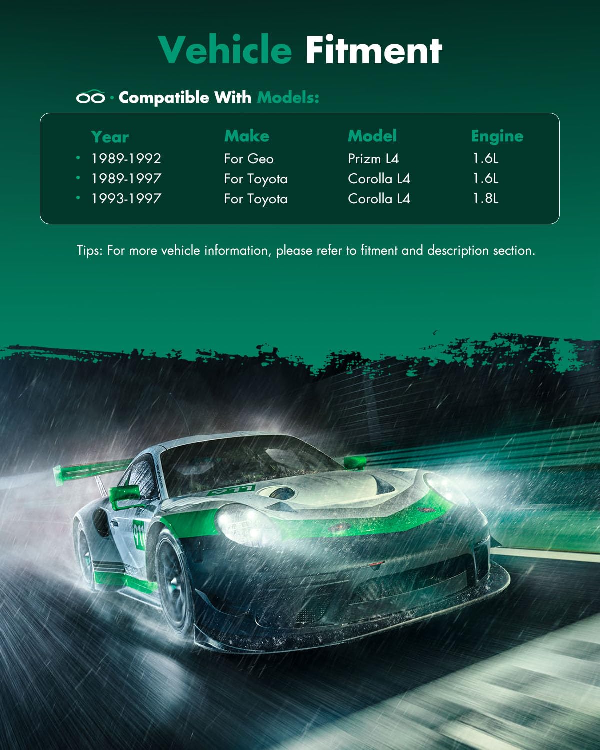 SCITOO AC Compressor for 1989-1997 Compatible for Geo Prizm for Toyota Corolla 1.6L