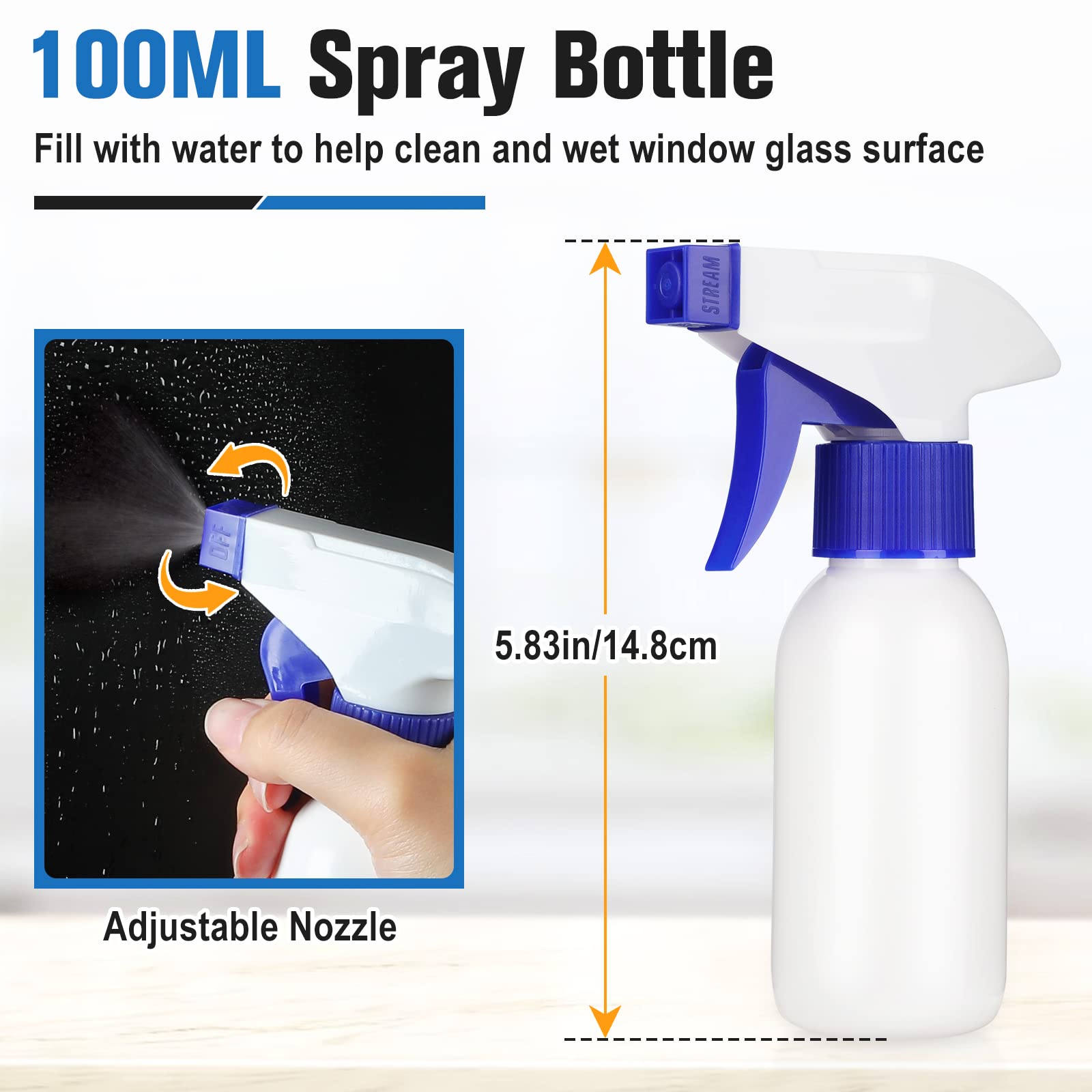 Rabbitgoo Window Tint Kit, Window Privacy Film Installation Tint Tools, 3 Pieces Easy To Apply Privacy Window Film And Car Glass