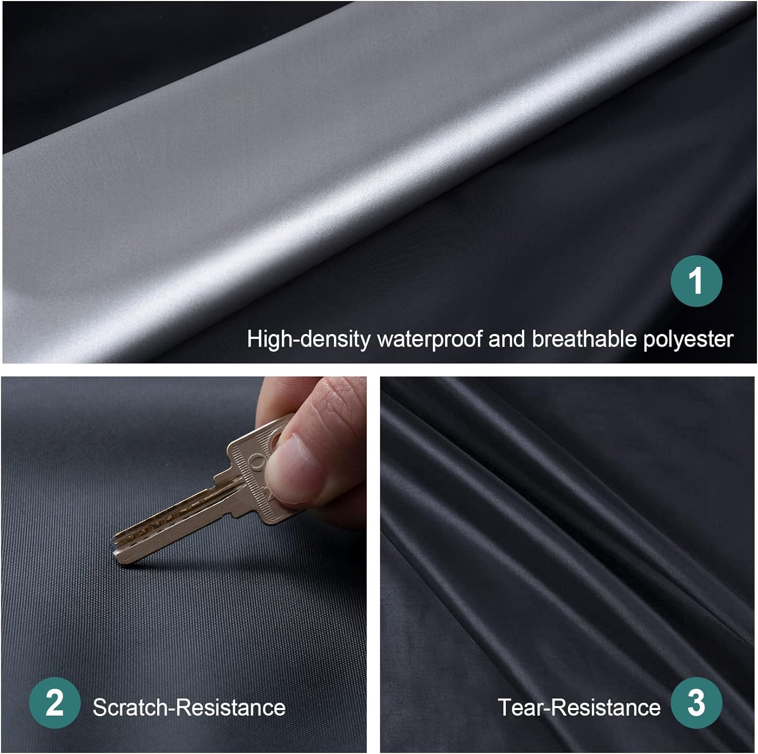 Gunhyi Hatchback Car Cover For Automobiles All Weather Waterproof, Universal Fit Toyota Yaris, Kia Rio, Mini Cooper 2-Door/4-Doo