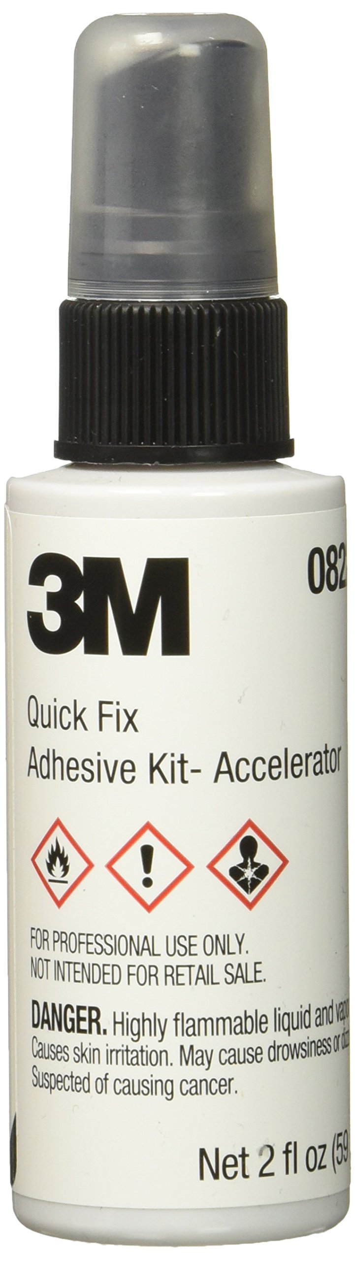 3M Quick Fix Adhesive Kit, 08224, 0.7 Oz Adhesive/2.0 Oz Accelerator Bottles