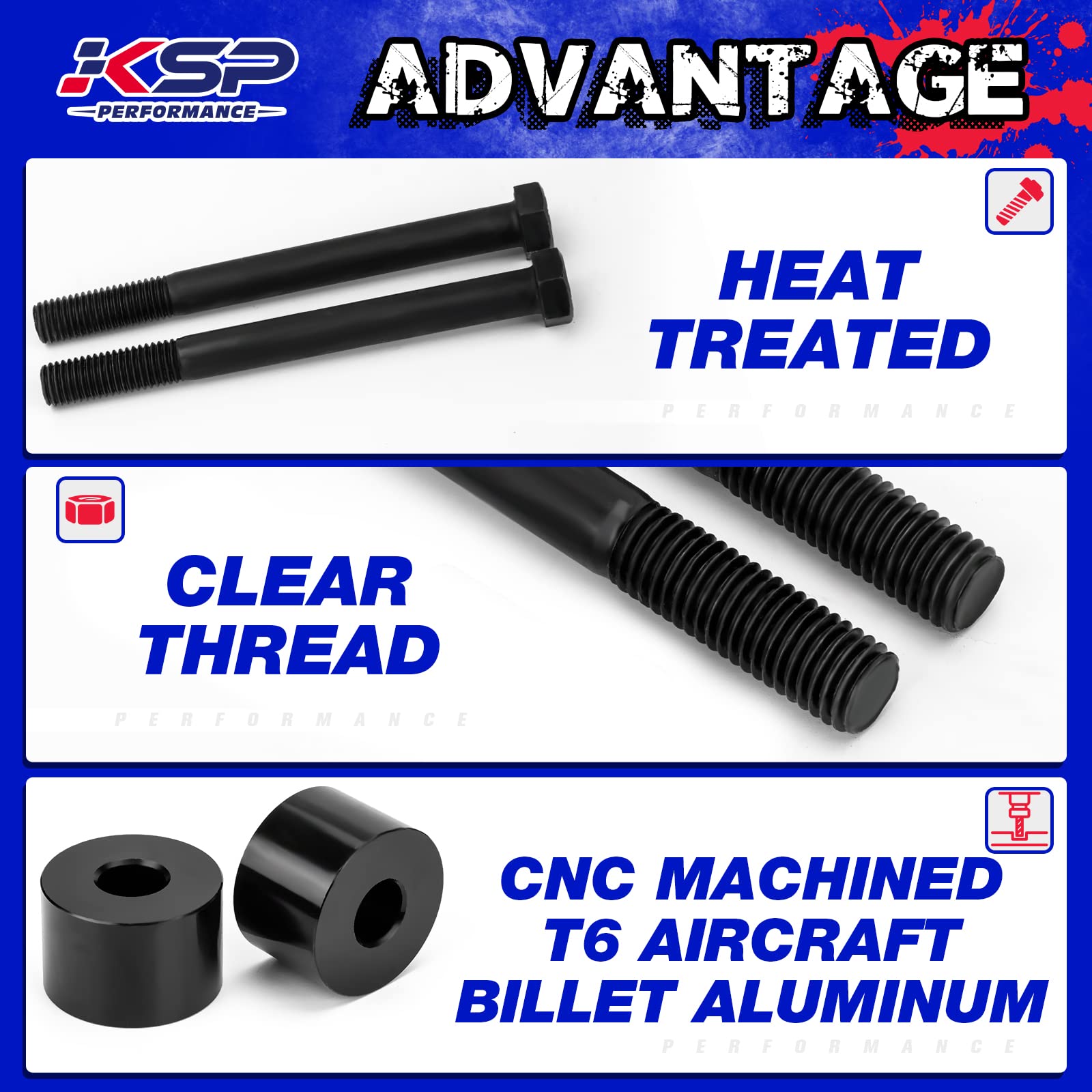 KSP Diff Drop, CNC Machined T6 Aircraft Billet Aluminum Differential Drop kit with skid plate drop spacer fit for Tacoma 4Runner