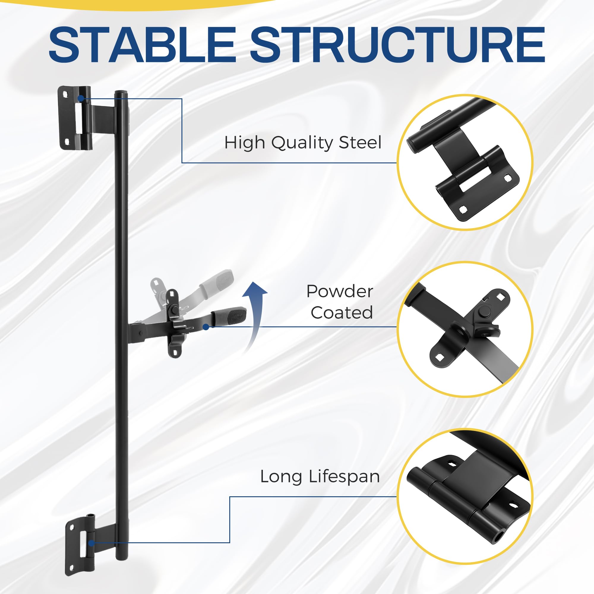 KUAFU 36 Trailer Cam Bar Compatible with Cargo Trailer Swing, Folding Ramp, RV Hauler Fold Down, Cargo Trailer Door Lock Trail