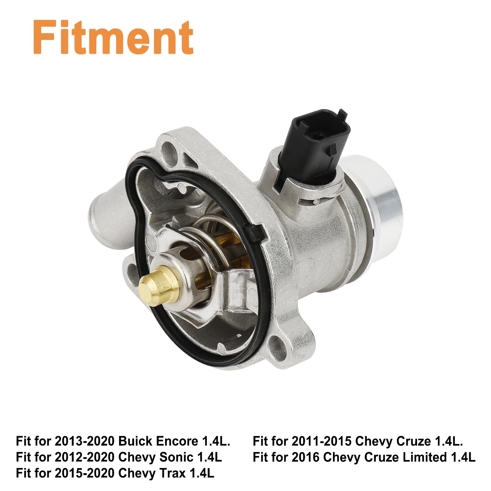 Upgrade Aluminium Engine Coolant Thermostat Housing Assembly(1PCS).Fit For Buick Encore 2013-2020 Chevy Cruze 2011-2016 Trax Son