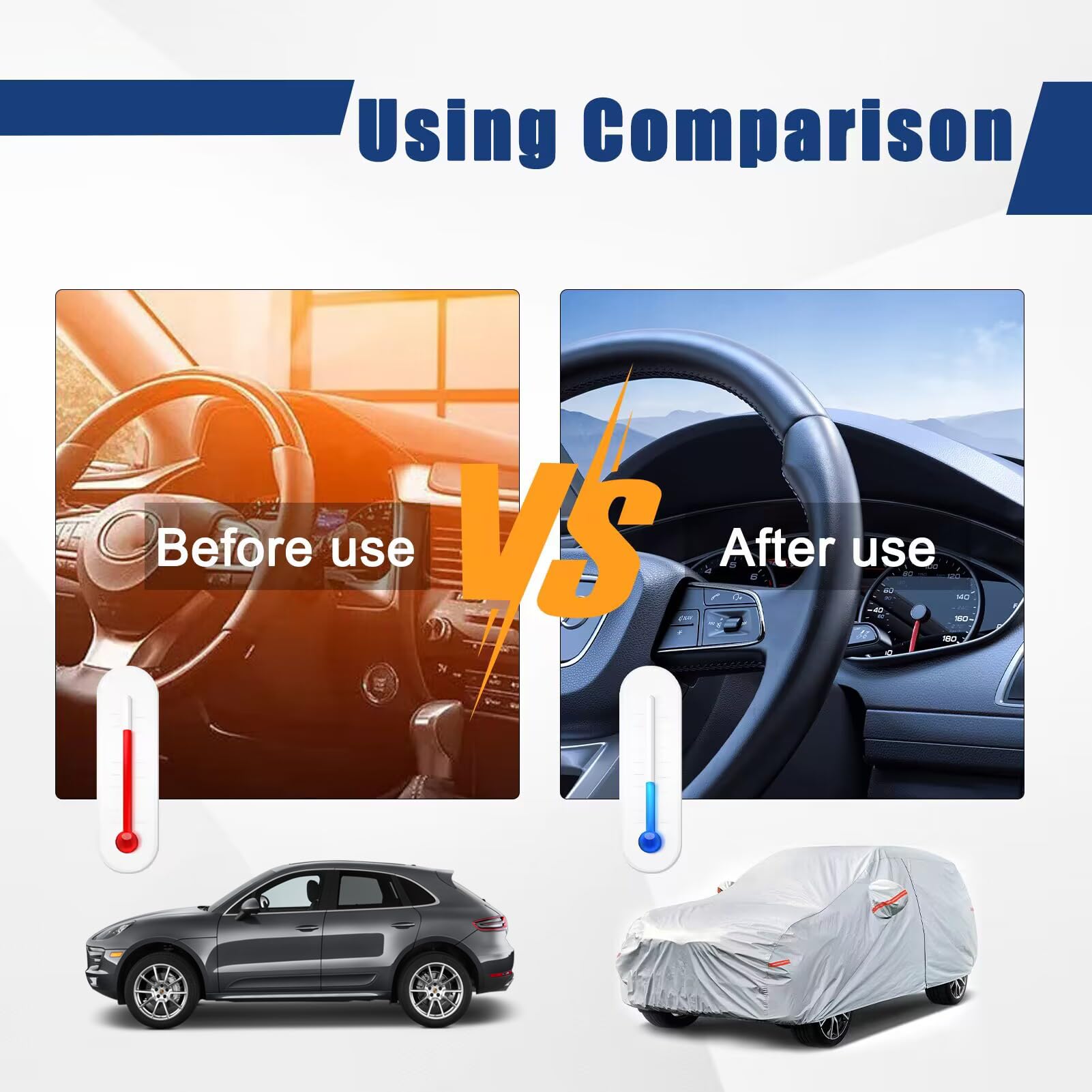 Kayme 6 Layers Suv Car Cover Custom Fit For Lexus Nx 300 350 (2015-2025) Waterproof All Weather For Automobiles, Outdoor Full Co