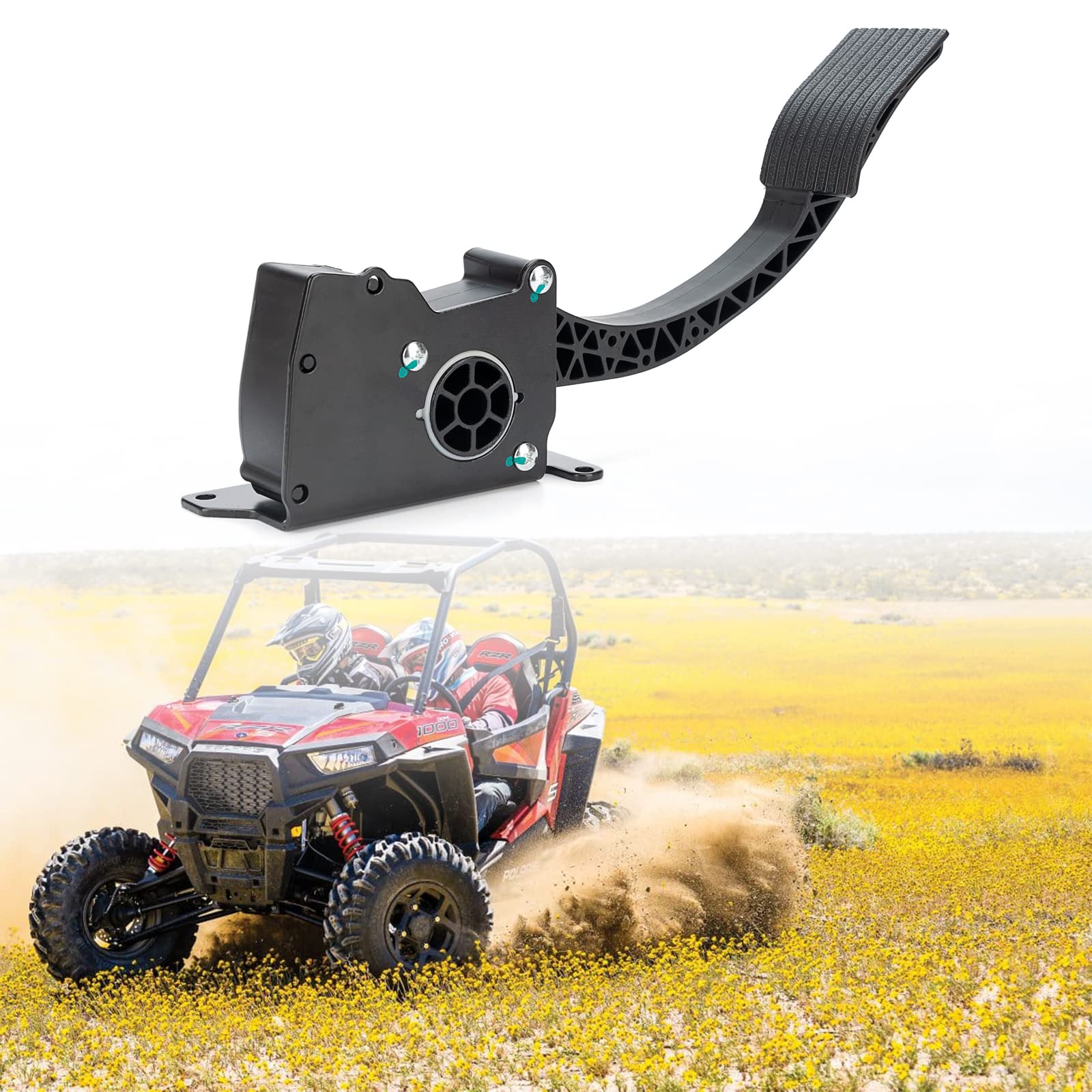 Electronic Throttle Foot Gas Pedal Ccompatible With 2014-2020 Polaris Ranger 570 900 1000 Rzr Xp Rs1 Replace 4014042