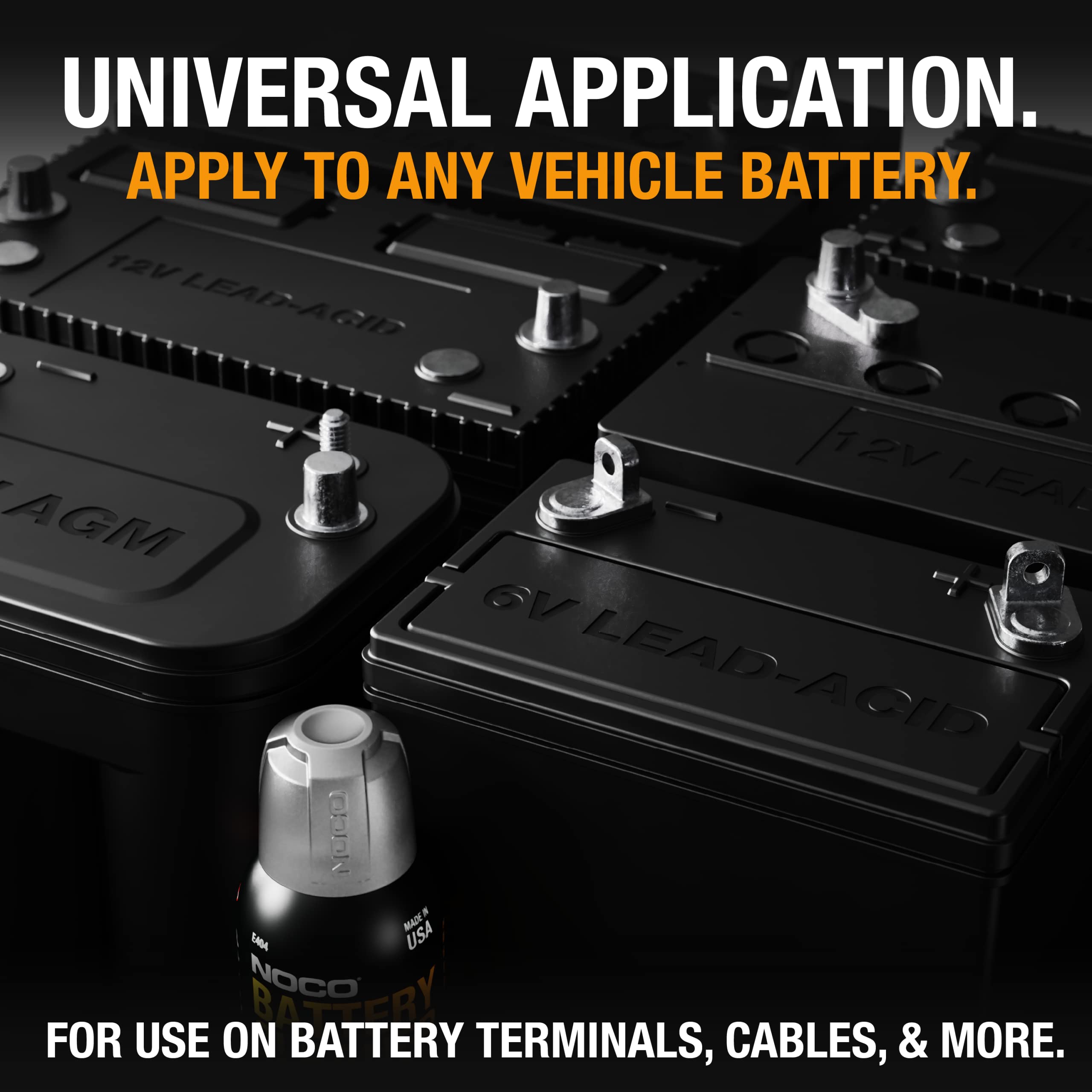 Noco E404 12.25 Oz Battery Terminal Cleaner Spray And Corrosion Cleaner With Acid Detector