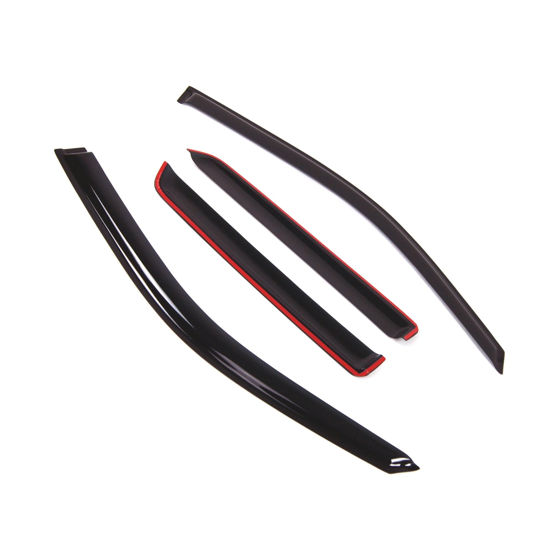 Tuningpros Outside Mount Window Vent Visors Rain Guards Compatible With Buick Rainier 2004-2007 | Side Window Wind Deflectors Ra