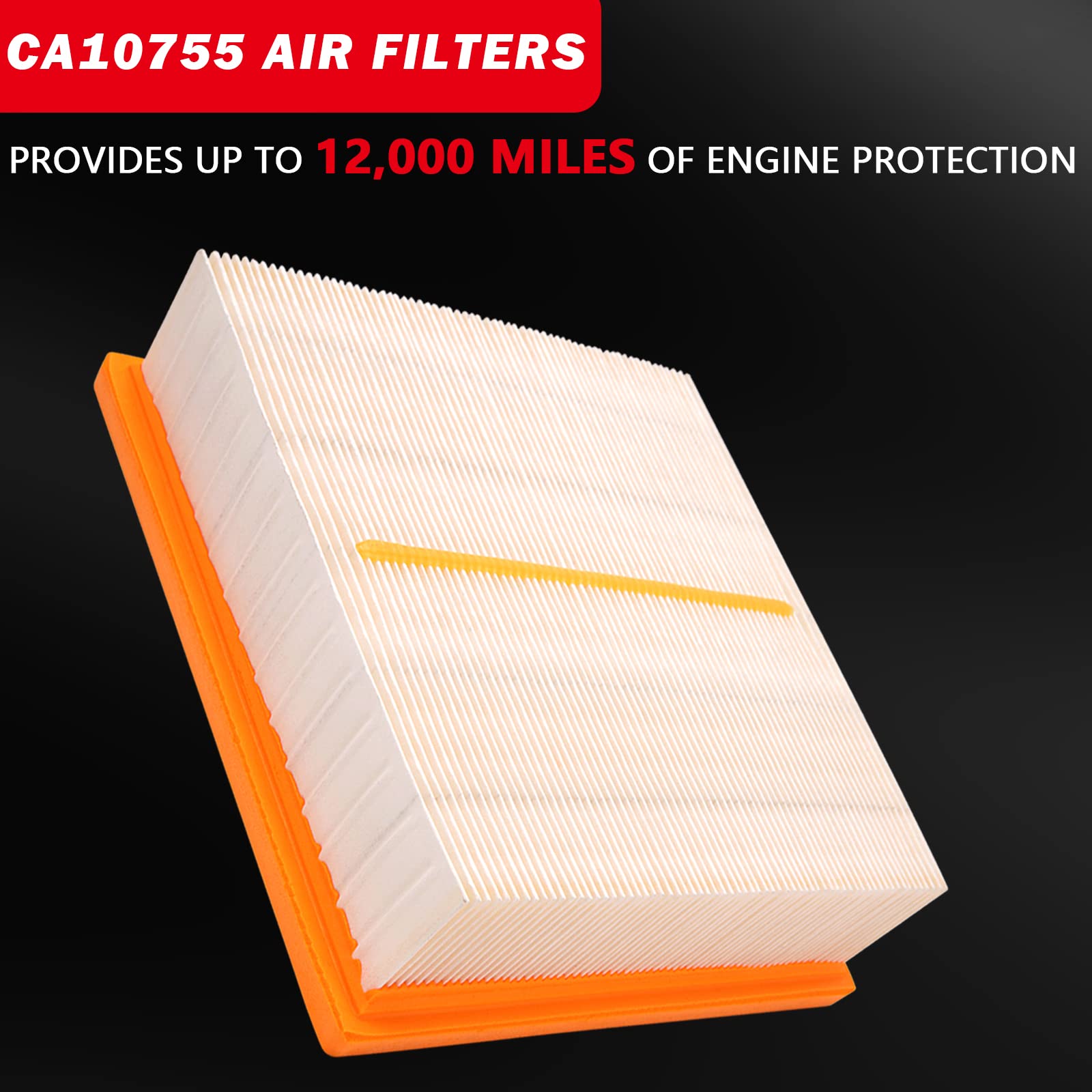 2 Pack CA10755 Filters for 2011-2020 Toyota Sienna 2014-2019 Toyota Highlander 2010-2022 Lexus Rx350 2011-2022 Dodge Durango 201