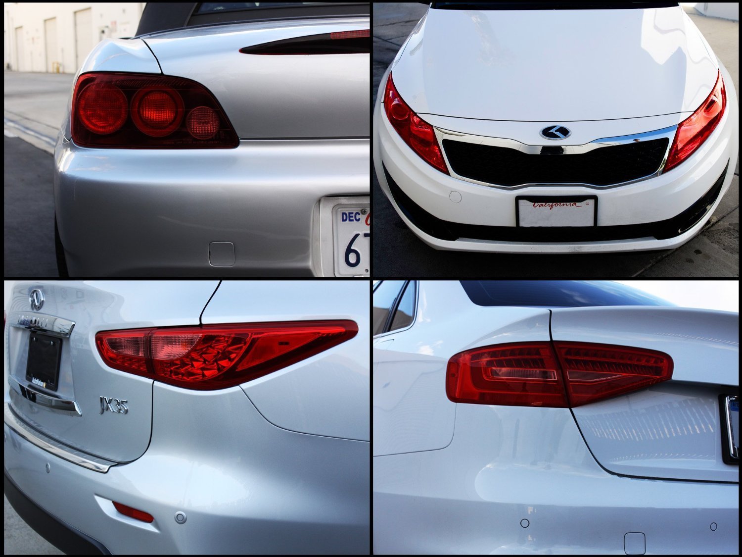 Diyah 12 X 48 Inches Self Adhesive Headlight, Tail Lights, Fog Lights Tint Vinyl Film (Red)