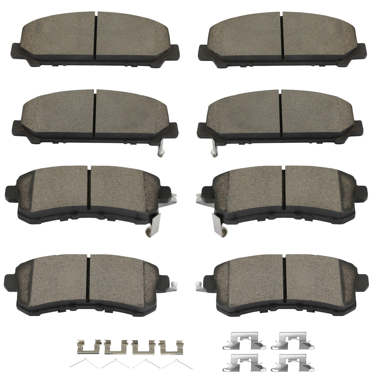 Scitoo D1509 D1510 Ceramic Brake Pads Sets Front & Rear W/Hardware Replacement For Infiniti For Qx56 2011-2013,For Infiniti For