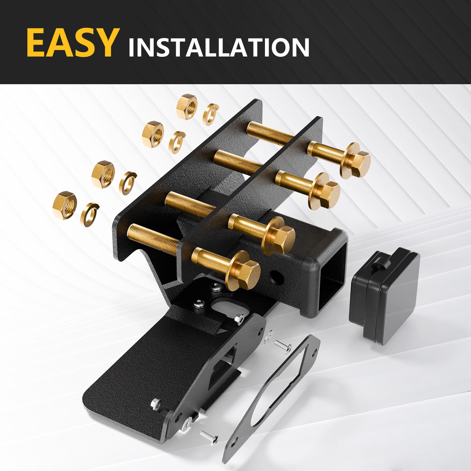 Yzona For Jeep Gladiator Jt Tow Hitch, 2 Inch Receiver, 13434 Class 3 Iii Trailer Hitch Compatible With 2020-2024 Jeep Gladiator