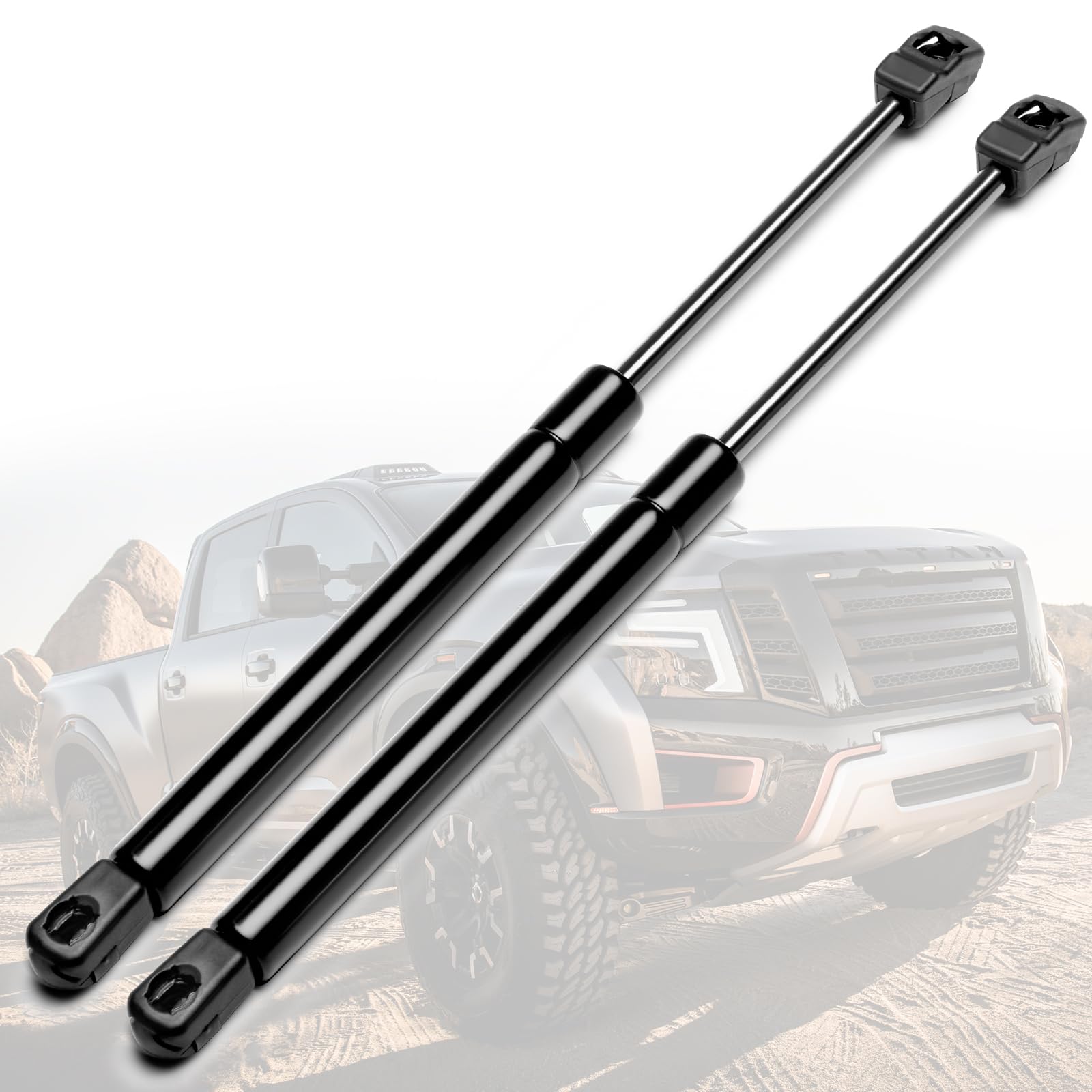 Vepagoo 4182 Front Hood Gas Struts Rods Shocks Springs, Compatible For 2004-2015 Nissan Titan Or 2004 Nissan Pathfinder Or 2005-2015 Nissan Armada Lift Supports, 95410, 14260, 4496Tx, 4497Ts