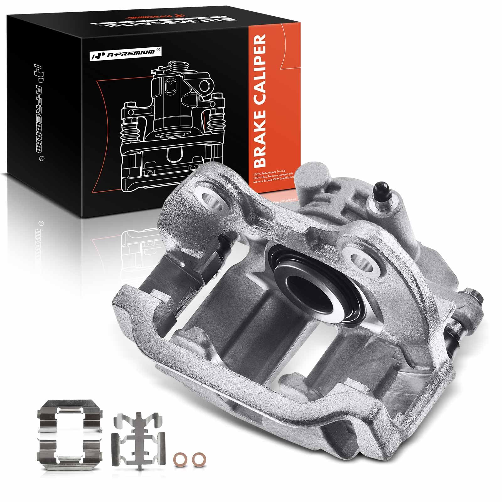 A-Premium Disc Brake Caliper Assembly With Bracket Compatible With Cadillac, Chevy & Gmc Models - Silverado 1500, Sierra 1500, S