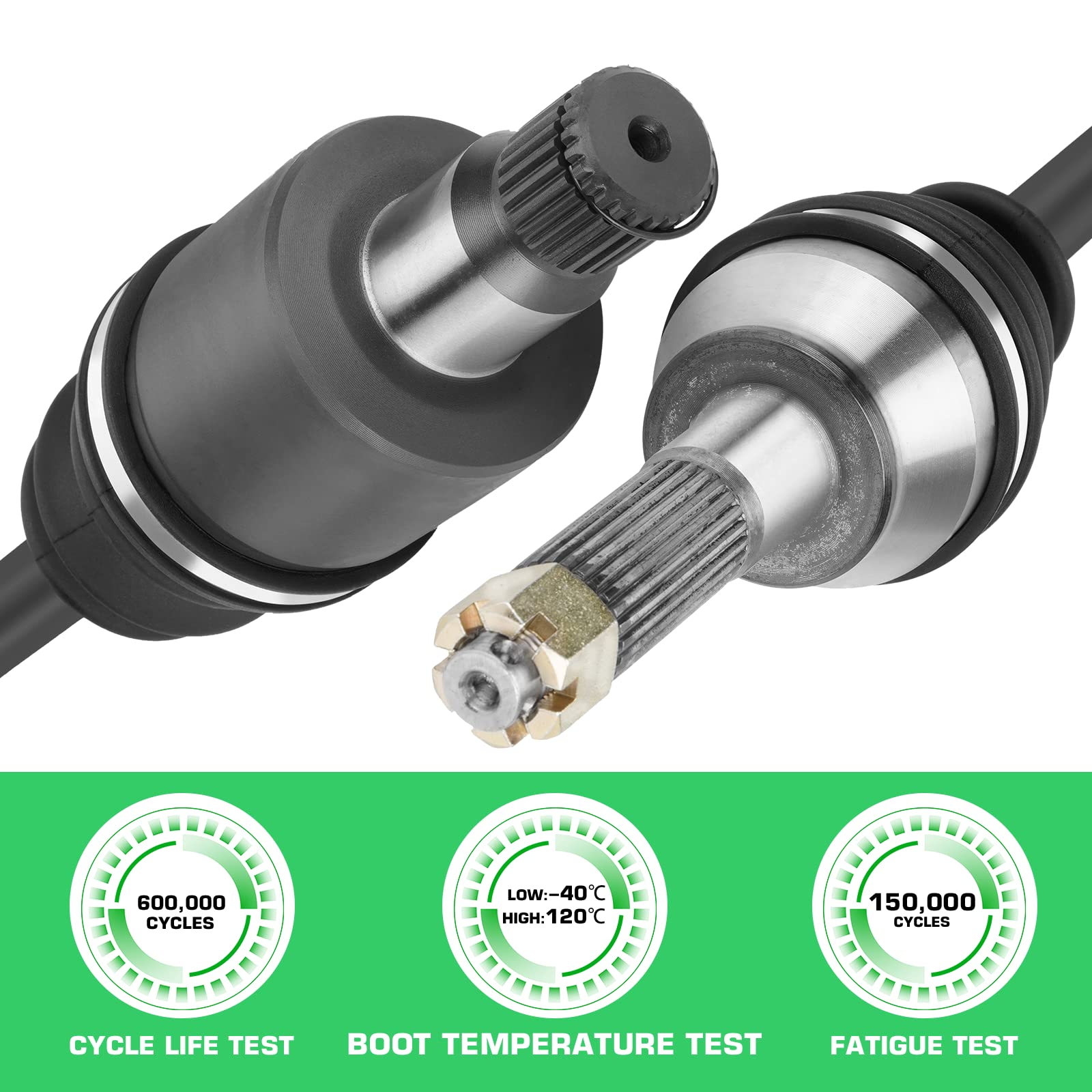 Youxmoto Rear CV Axle Fit for Polaris RZR 800 (EPS LE) - 2008 2009 2010 2011 2012 2013, Rear Left/Right, For 1332444, 1332672, 1